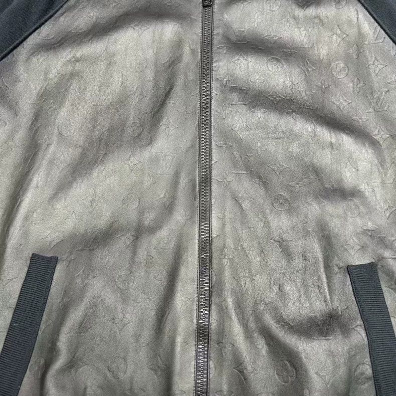 Louis Vuitton Louis Vuitton Embossed Logo Leather Wool Jacket-2506 Size US L / EU 52-54 / 3 - 4 Thumbnail