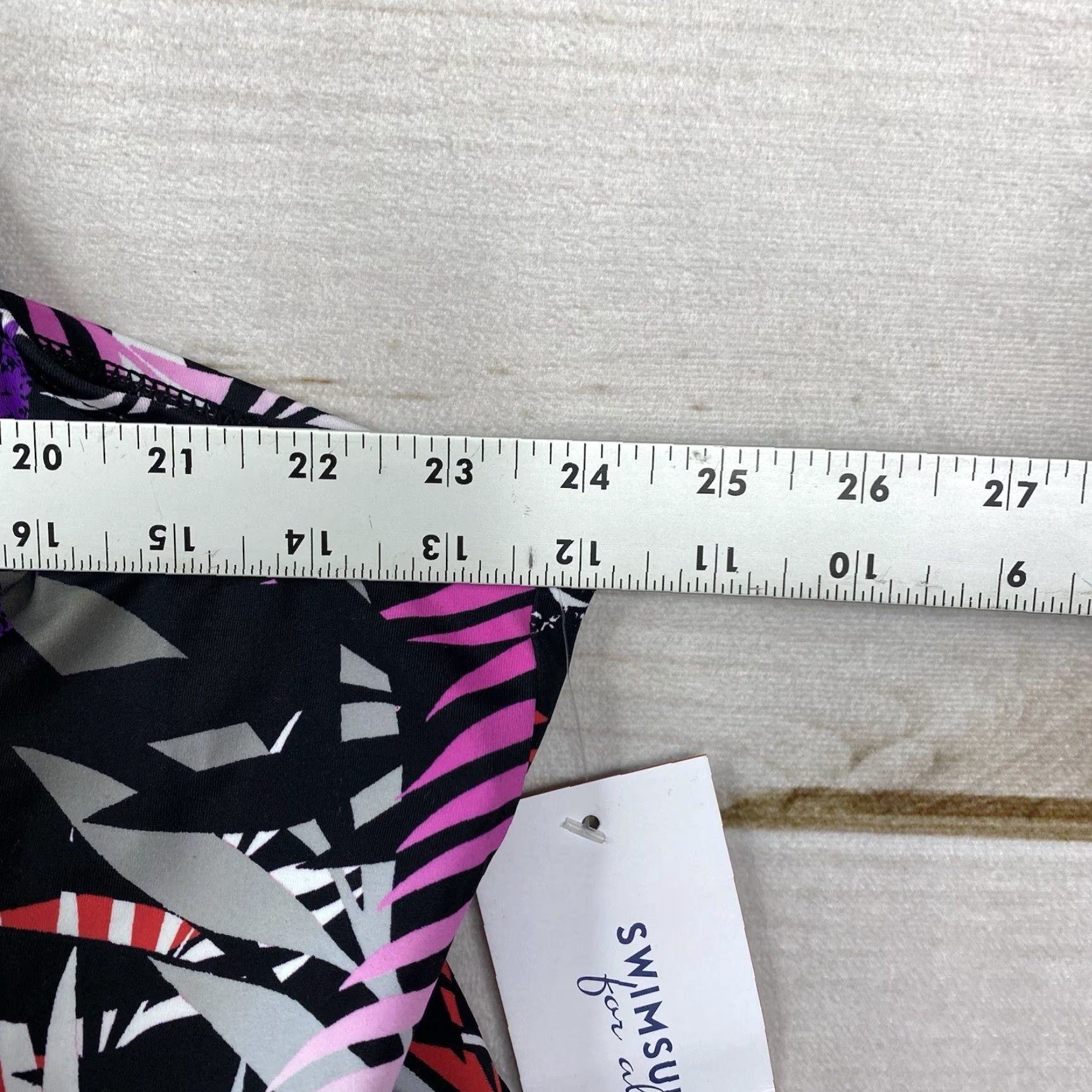 Vintage VINTAGE SwimsuitsForAll Women Swimsuit 34 Pink Palm Leaves Floral Swimsuit Dress NWT Plus Size Beach Womens Size XXS / US 00 / IT 34 - 5 Thumbnail