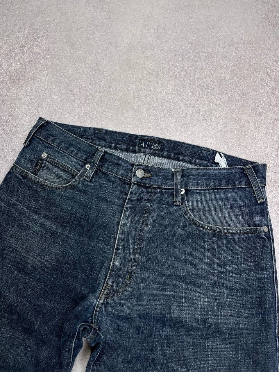 Armani Vintage Armani Indigo Pocket Logo Baggy Jeans 36 Size US 36 / EU 52 - 4 Thumbnail