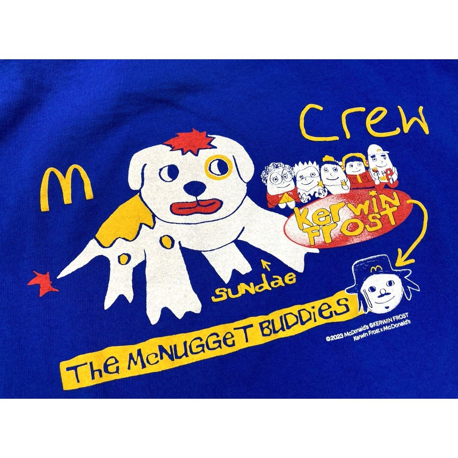 Delta Mcdonald's Kerwin Frost Mcnugget Graphic T-shirt Women Large Blue Short Sleeve Size L / US 10 / IT 46 - 4 Thumbnail