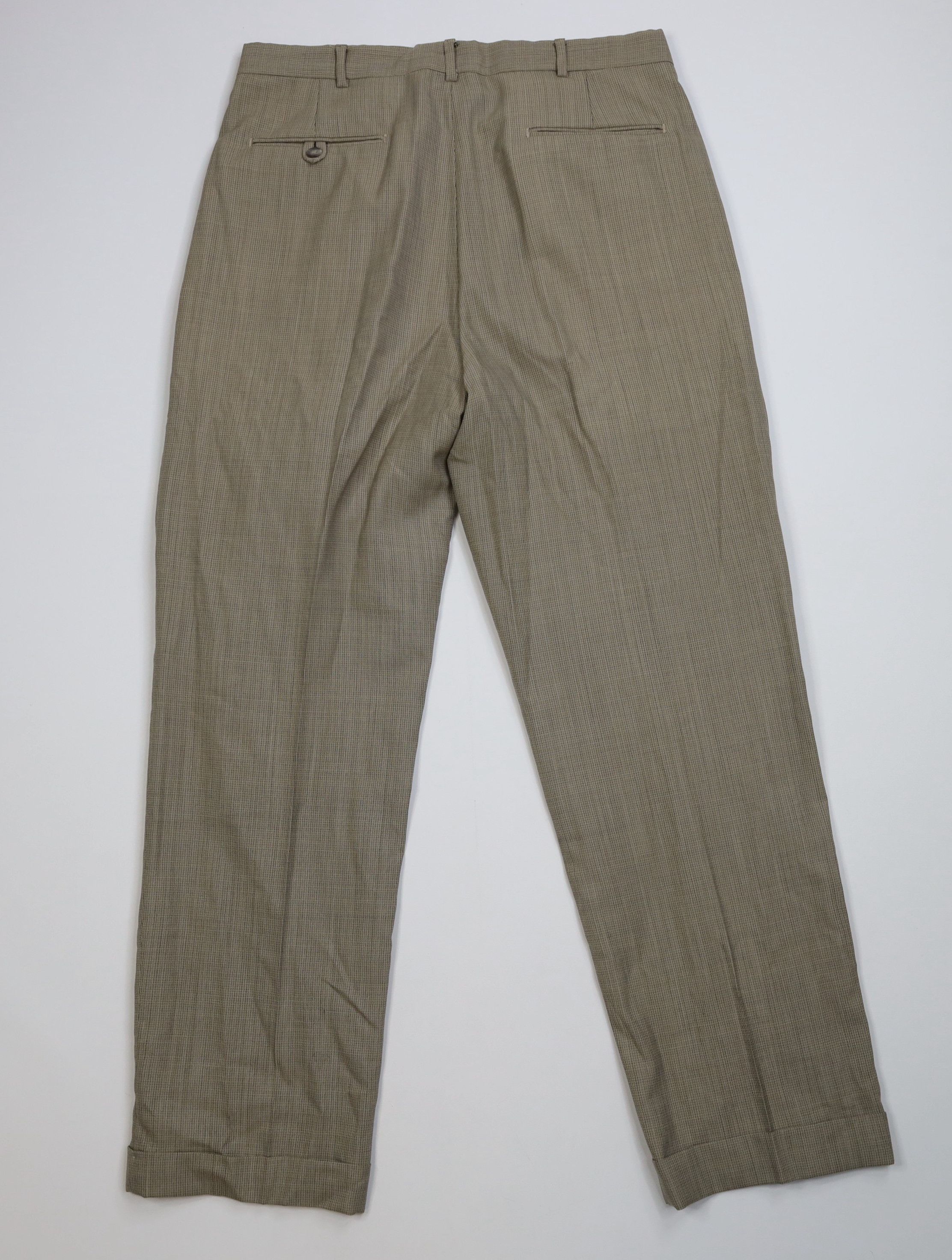 Lands' End Vintage 90s Lands End Cuffed Wide Leg Chino Pants Plaid USA Size US 34 / EU 50 - 9 Thumbnail