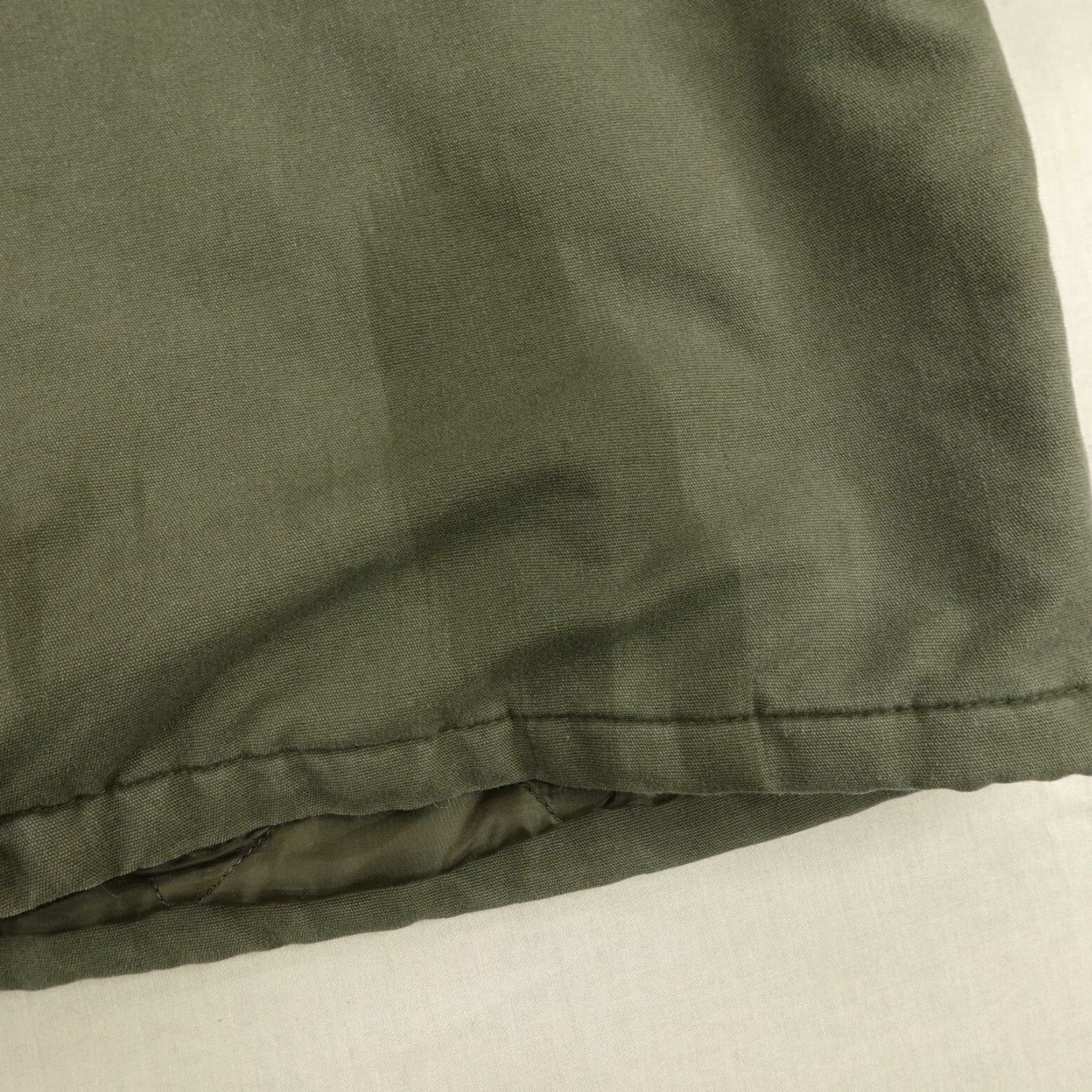 Dickies Dickies Jacket Mens 2XL Green Quilt Lined Canvas Hooded Chore Field Barn Coat Size US XXL / EU 58 / 5 - 4 Thumbnail