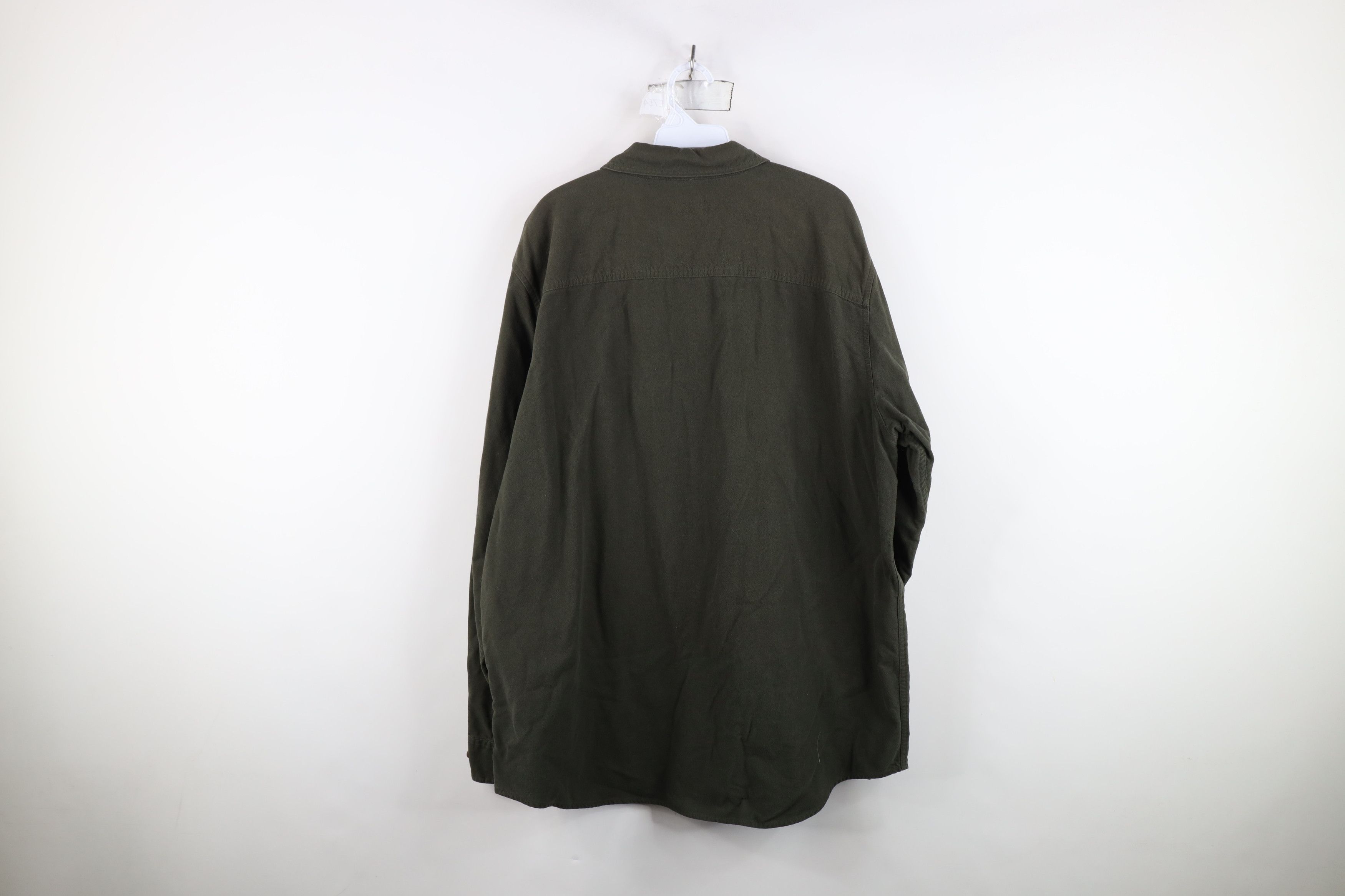 Eddie Bauer Vintage 90s Eddie Bauer Heavy Chamois Cloth Button Shirt Size US L / EU 52-54 / 3 - 10 Thumbnail