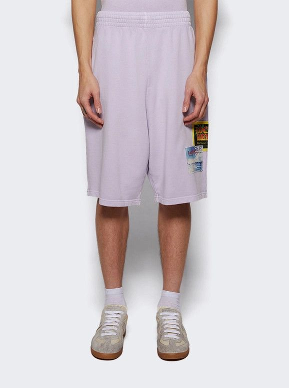 Martine Rose o1mle0226 Logo Shorts in Purple Size US 30 / EU 46 - 2 Thumbnail