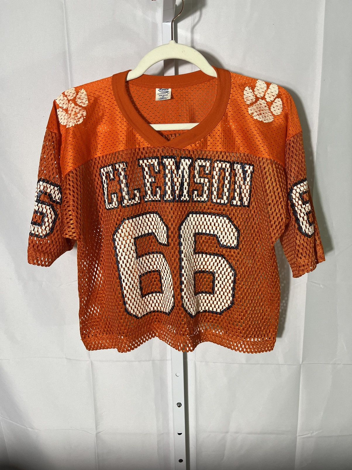Other Vintage Clemson Cropped Jersey 🐅 Harlco Brand Size XL / US 12-14 / IT 48-50 - 1 Thumbnail