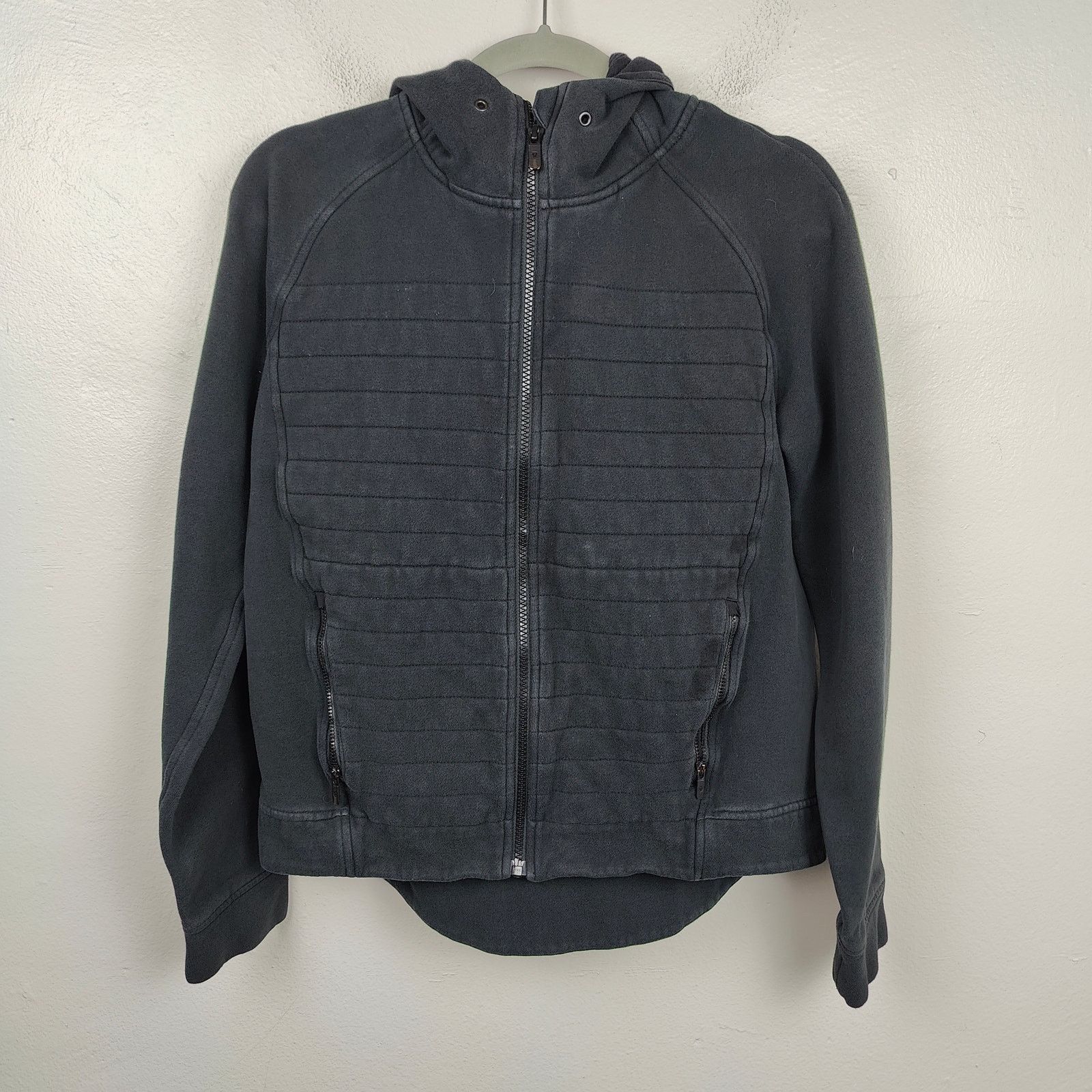 Lululemon Lululemon Fleece Be True Hoodie 8 Black Cotton Full Zip Size M / US 6-8 / IT 42-44 - 1 Thumbnail