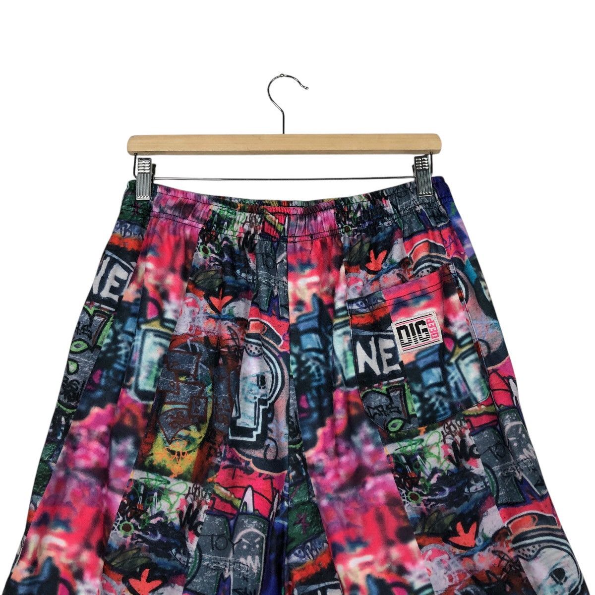 Japanese Brand 📌Vintage Short Pants Dig Deep Full Print Punk Design Size US 30 / EU 46 - 11 Thumbnail