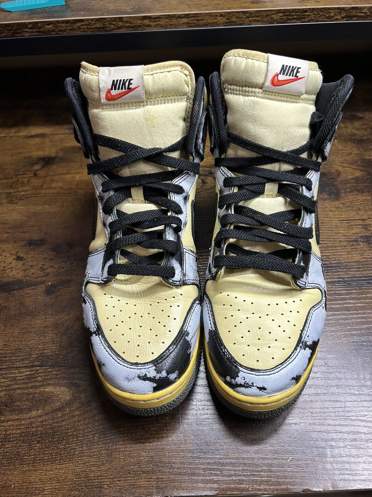 Nike Nike Dunk High 1985 ‘Black Acid Wash’ Size US 9.5 / EU 42-43 - 4 Thumbnail