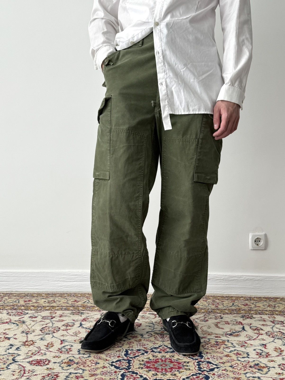 Japanese Brand × Vintage 1967 Dated Vintage Canadian Army Modified Combat Trousers Size US 30 / EU 46 - 1 Thumbnail