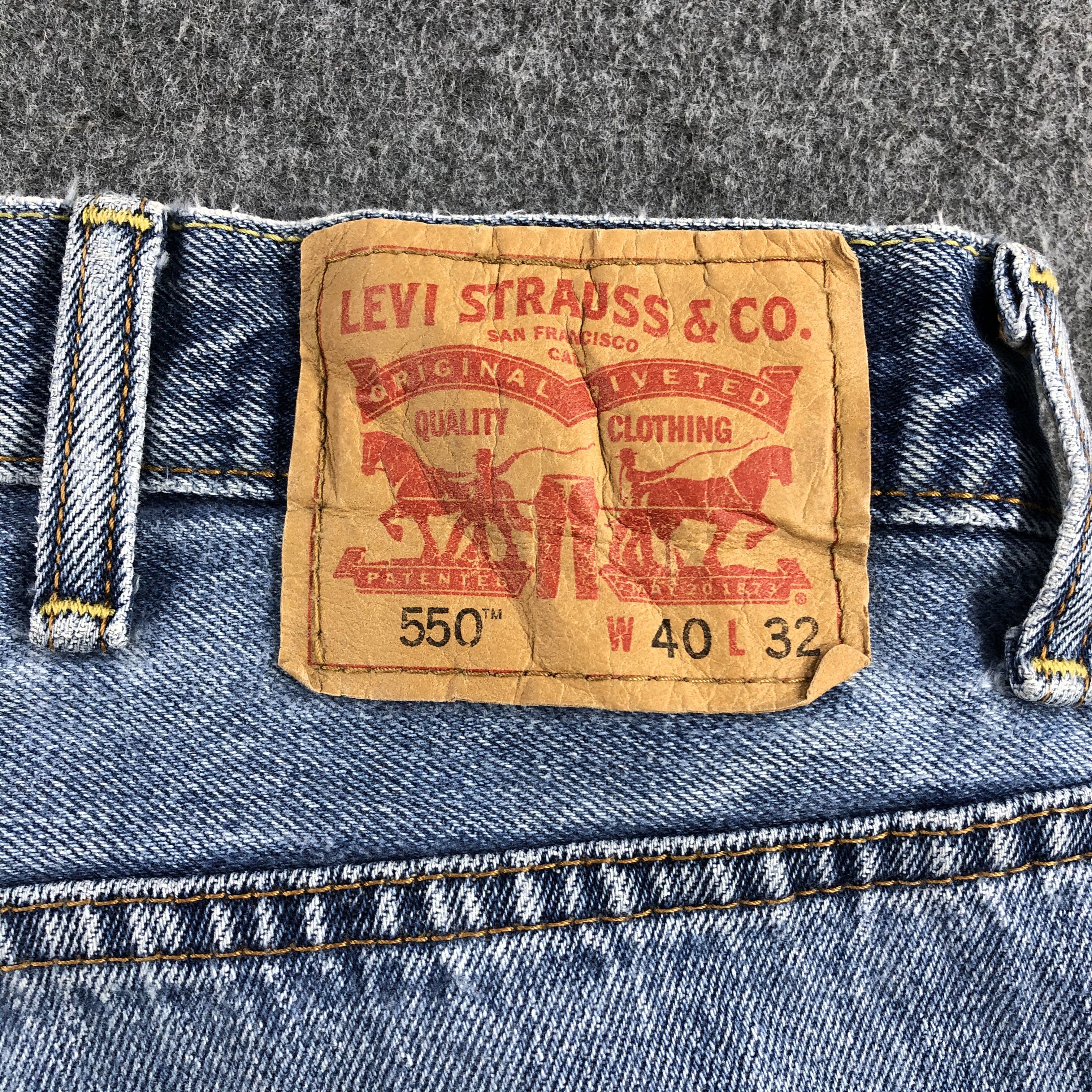 Levi's Vintage Blue Wash Levis 550 Jeans-J1692 Size US 39 - 5 Thumbnail