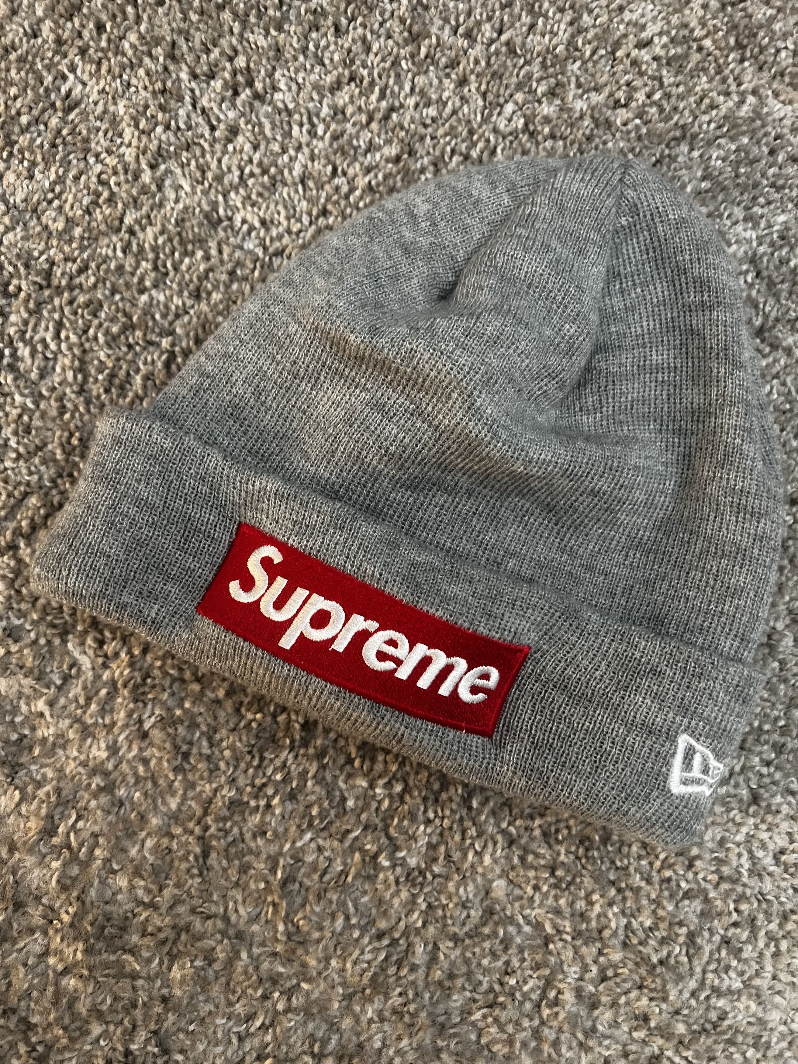 Supreme Supreme Crochet Beanie 'Heather Grey' | Grailed