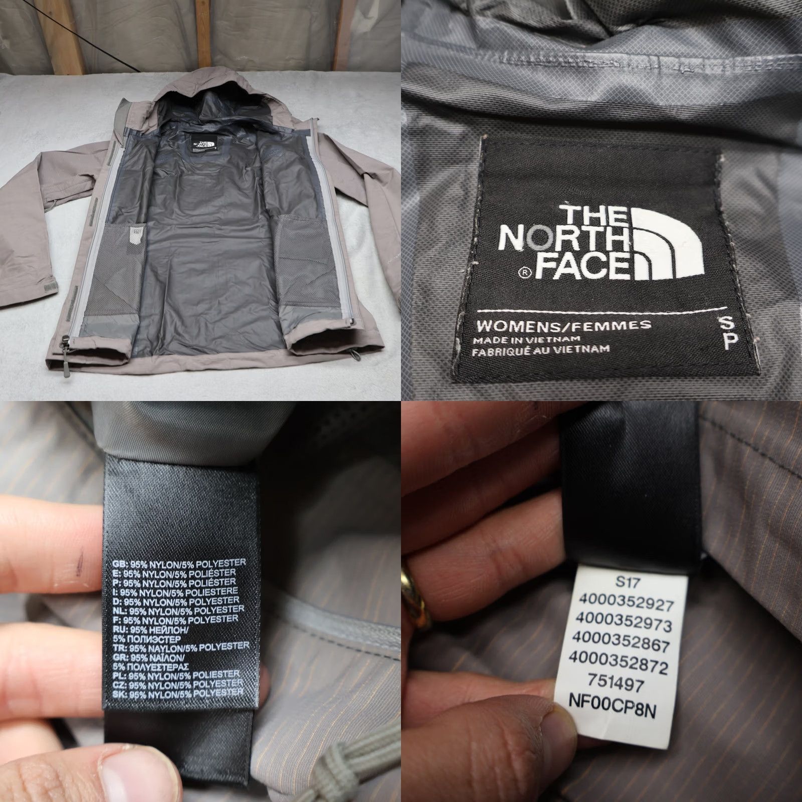 The North Face North Face Jacket Women Small Brown Waterproof Hooded Full Zip Wind Rain Outdoor Size S / US 4 / IT 40 - 8 Thumbnail