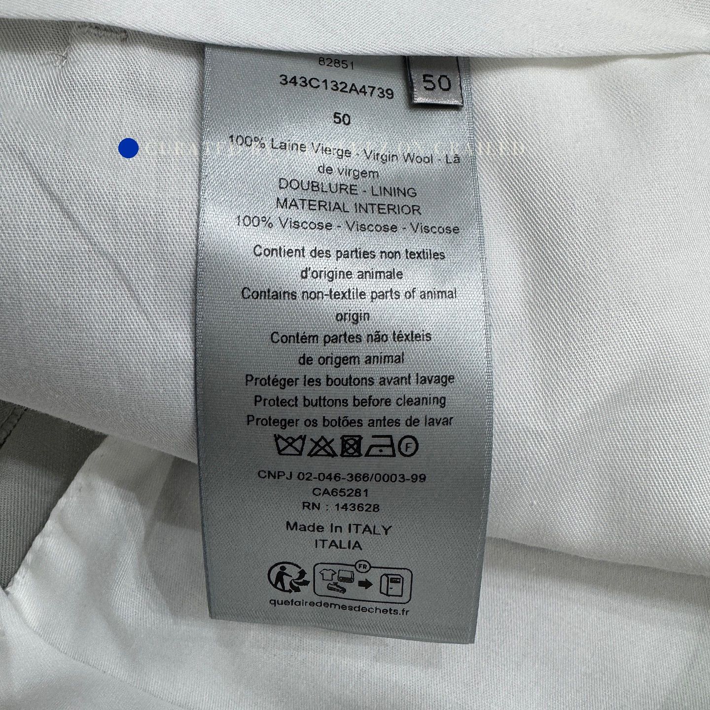 Dior Stylish Gray Wool Casual Pants Size 34 Size US 34 / EU 50 - 1 Thumbnail