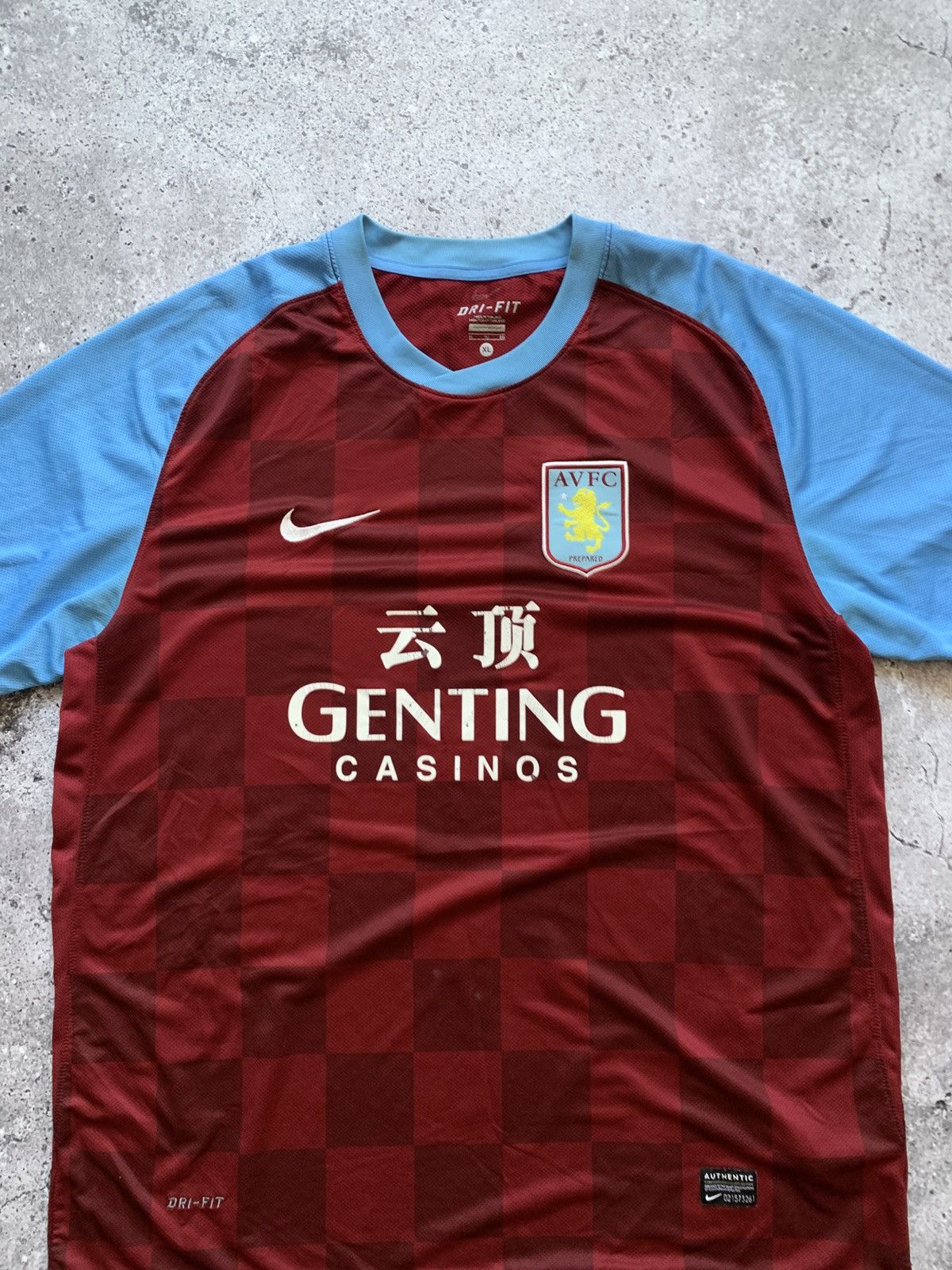 Nike 🔥NIKE ASTON VILLA 2011/12 HOME SOCCER JERSEY SHIRT Size US XL / EU 56 / 4 - 3 Thumbnail