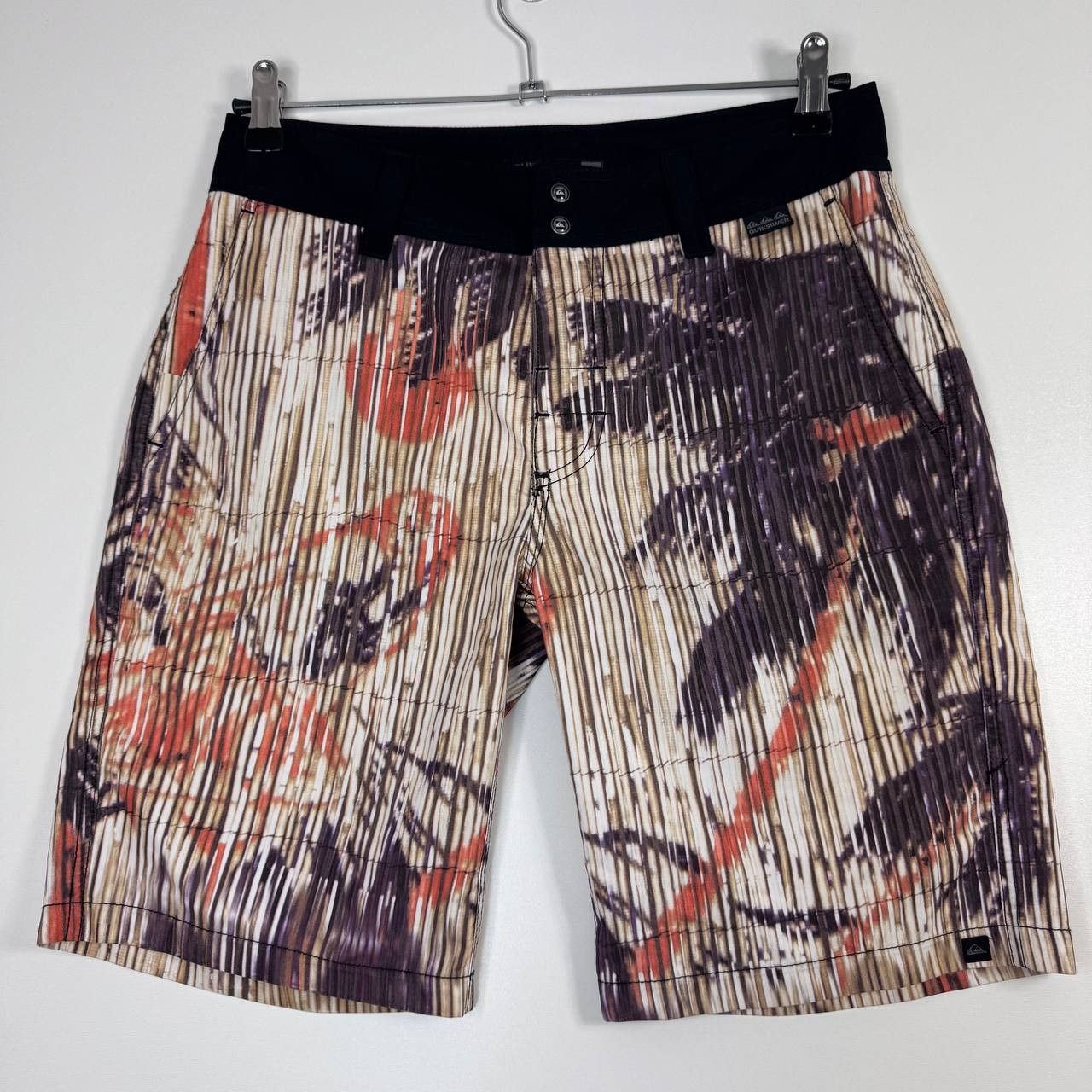 Quiksilver Quiksilver Board Shorts Vintage White Print Surf Swim Size S Size US 30 / EU 46 - 1 Thumbnail