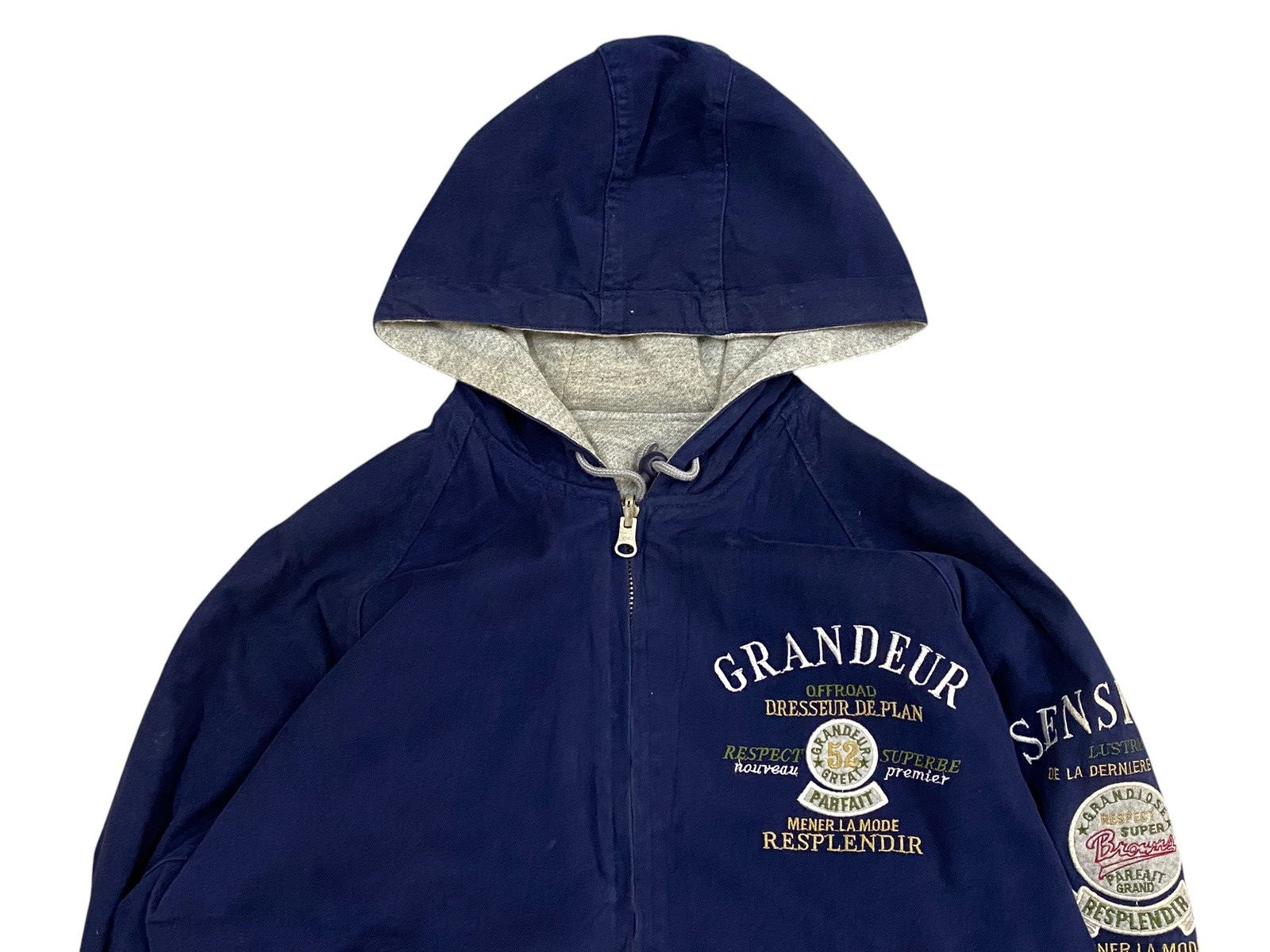 Vintage Vintage Reversible Embroidered Hooded Jacket Size US L / EU 52-54 / 3 - 3 Thumbnail