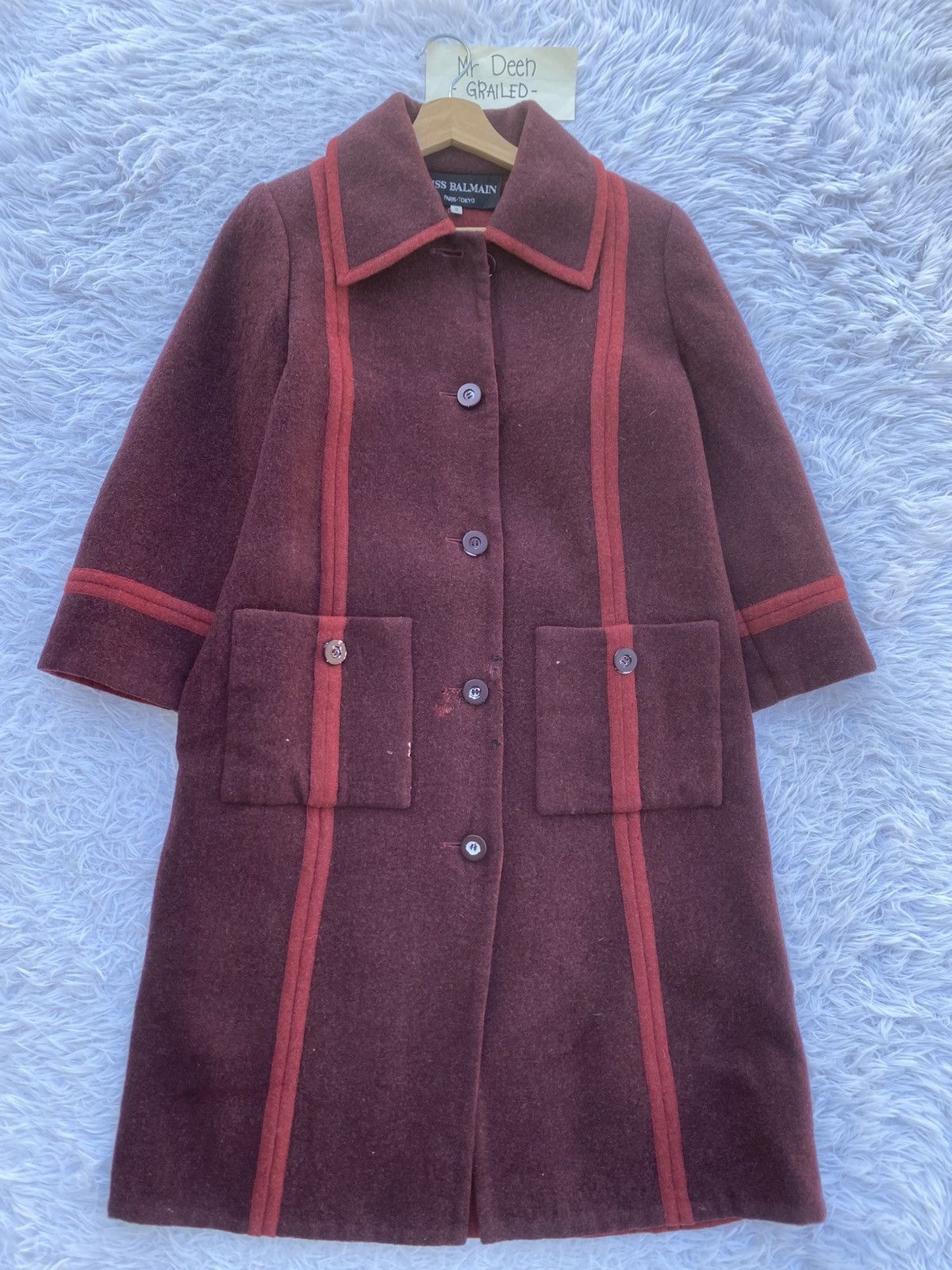 Balmain Rare Vintage 90s Swiss Balmain Wool Jacket Size M / US 6-8 / IT 42-44 - 5 Thumbnail