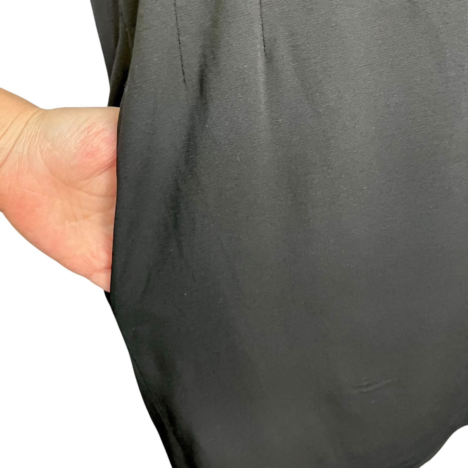 Olivier Theyskens × Theory Theyskens' Theory Black T-Shirt Shift Mini Dress Size S / US 4 / IT 40 - 9 Thumbnail