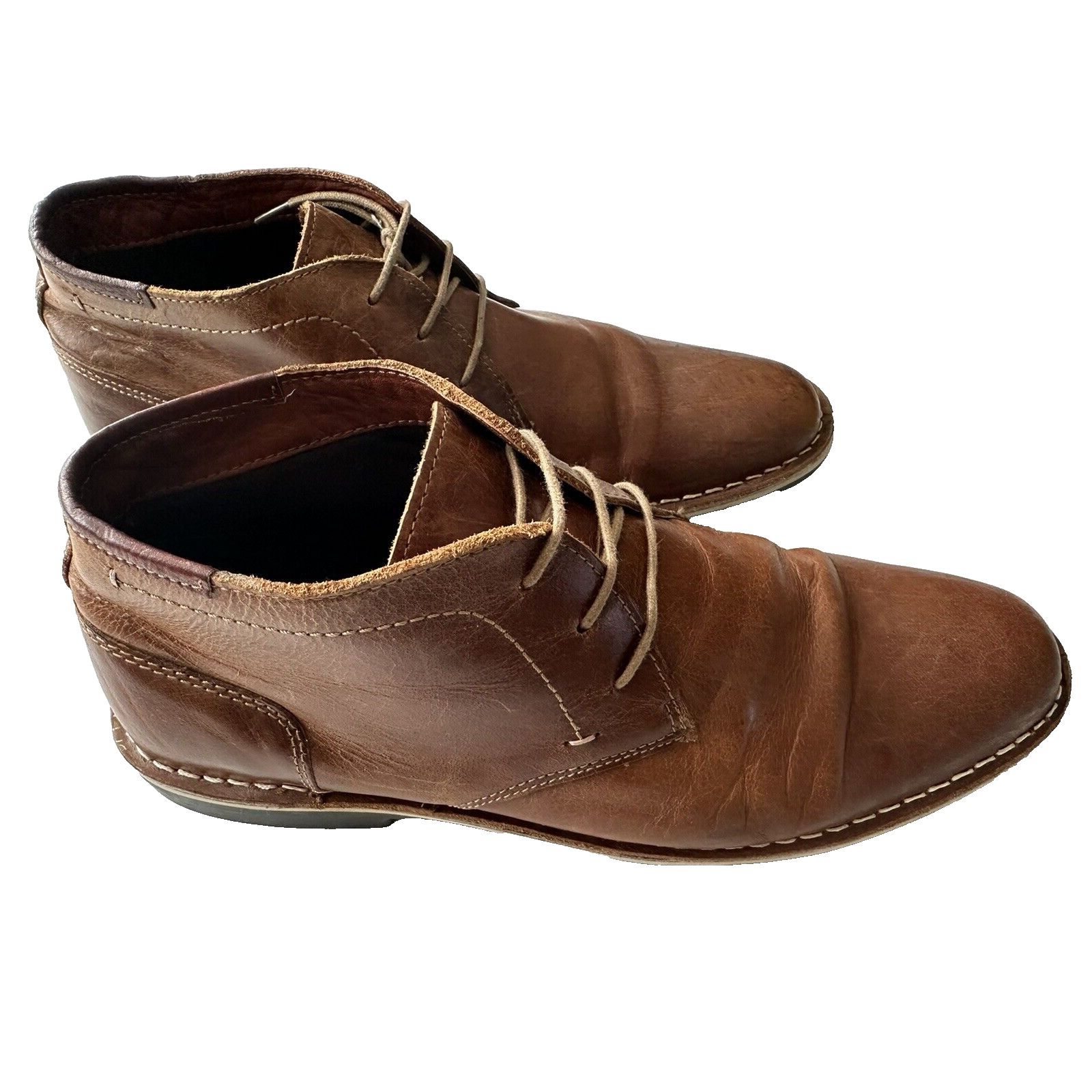 Steve Madden Steve Madden Harken Chukka Boot, Brown Leather Size 9.5 Size US 9.5 / EU 42-43 - 1 Thumbnail