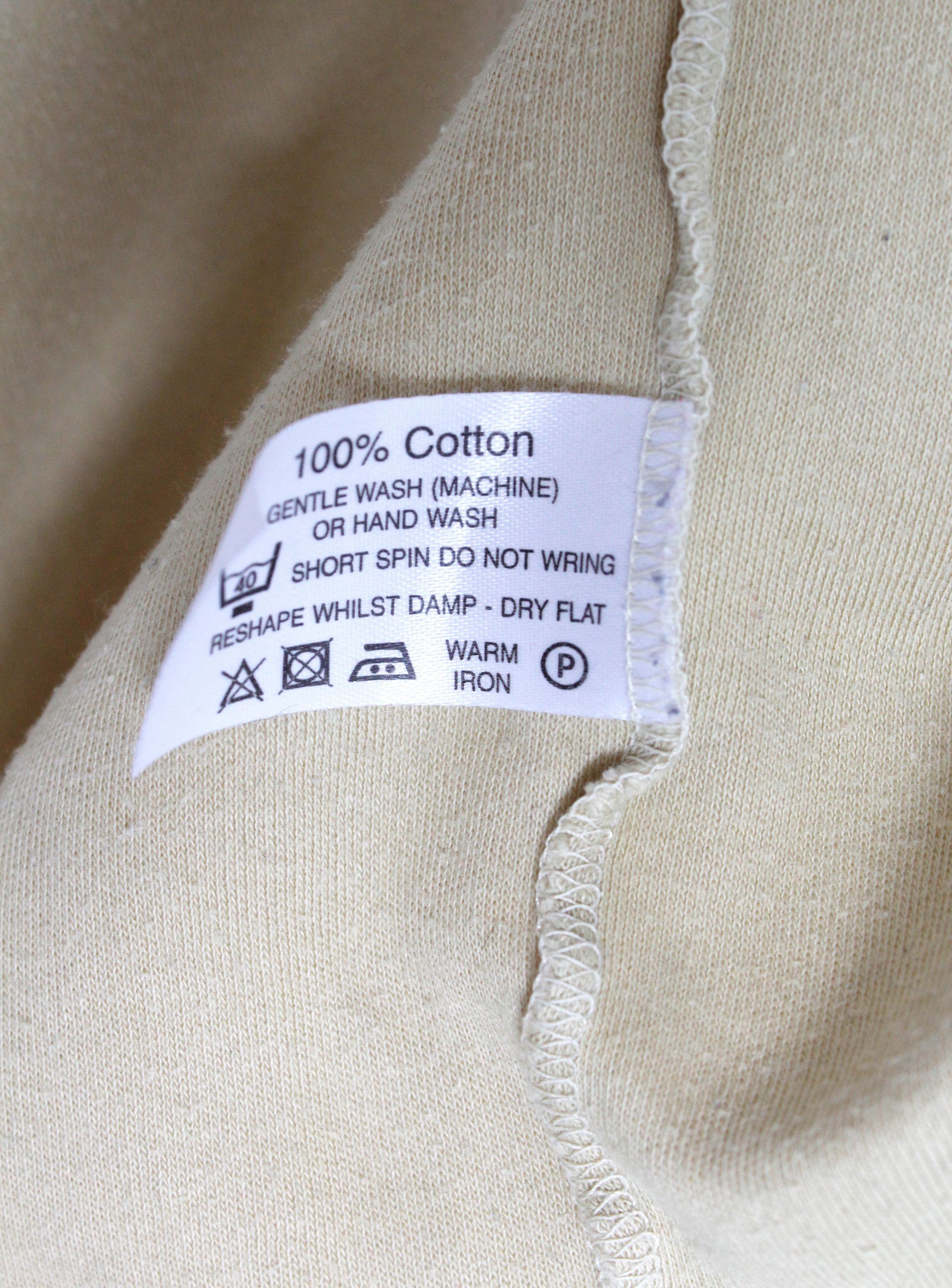 Sunspel × Vintage Vintage Sunspel Cotton Beige Turtleneck Sweater Size US L / EU 52-54 / 3 - 6 Thumbnail