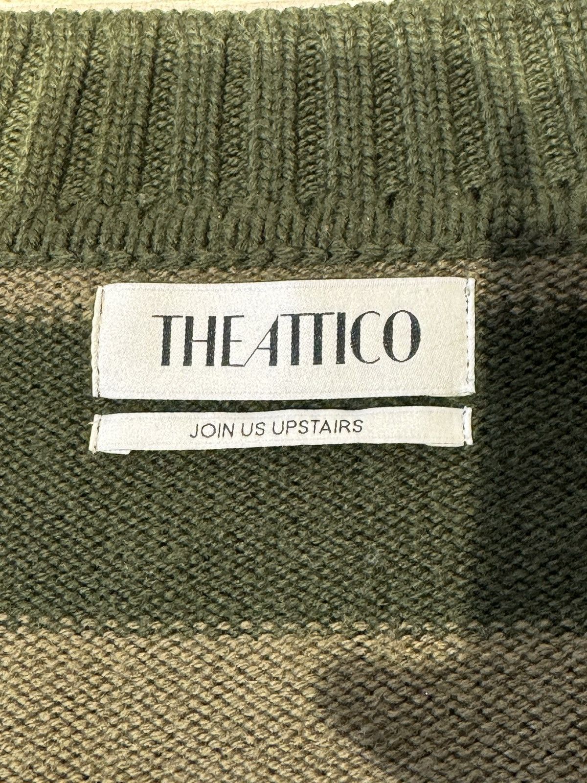 The Attico The Attico V - neck Striped Wool Oversized Cardigan Size XS / US 0-2 / IT 36-38 - 7 Thumbnail