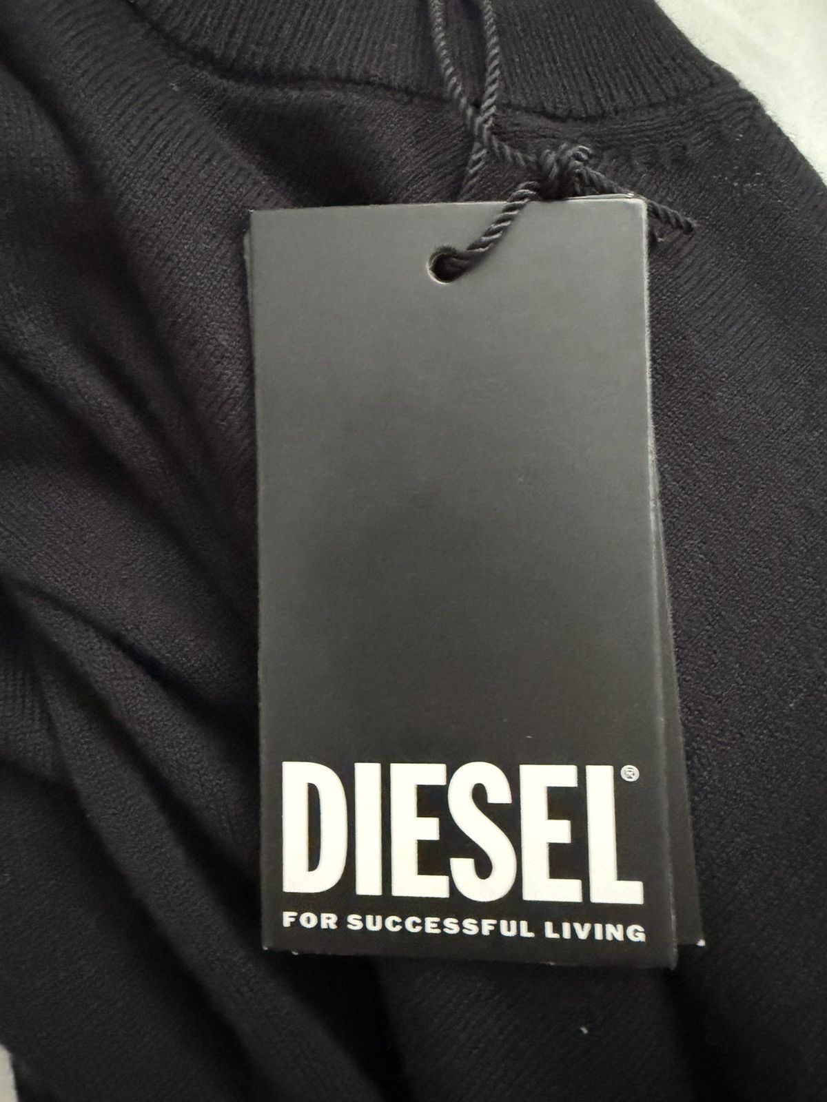 Diesel Diesel Black Crewneck Sweater – New with Tags Size US L / EU 52-54 / 3 - 3 Thumbnail