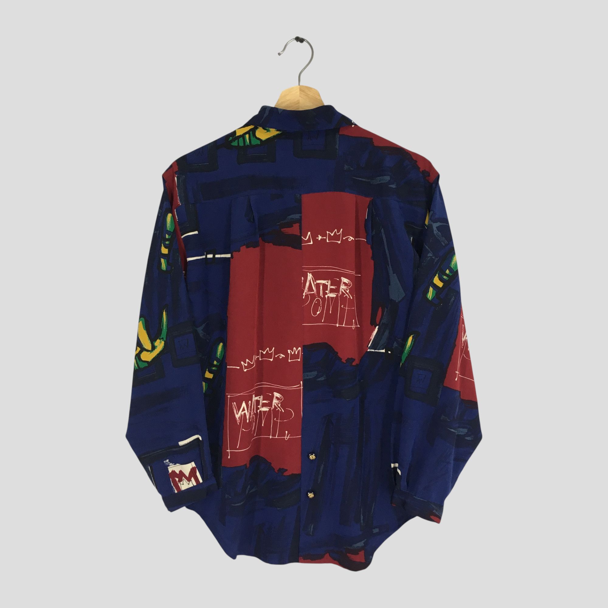 Japanese Brand Vintage Novelty Baroque Silk Shirt Pop Art Pattern JMB Shirt Size M / US 6-8 / IT 42-44 - 2 Thumbnail