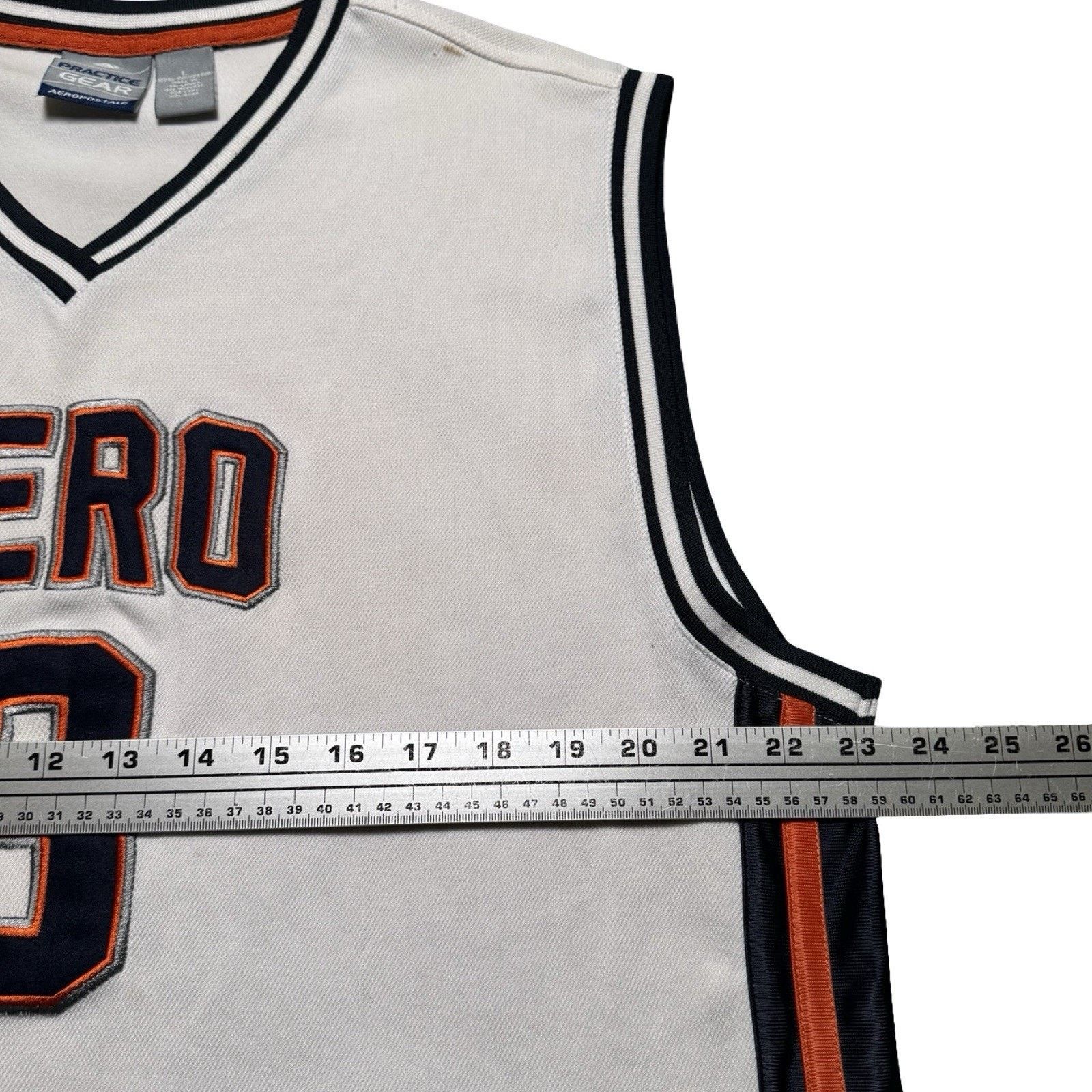 Aeropostale Vintage Aeropostale White Basketball Jersey #3 L Flaws Size US L / EU 52-54 / 3 - 4 Thumbnail