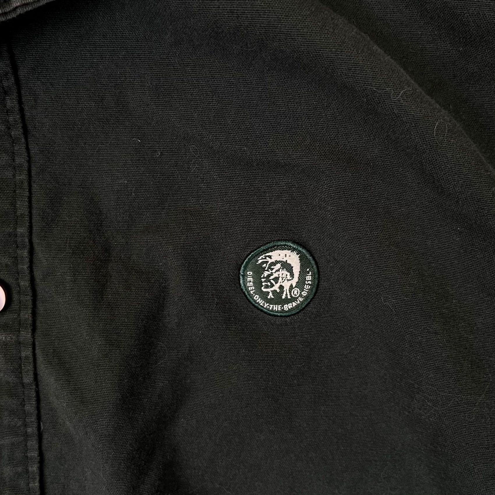 Diesel Diesel Shirt Men's Large Green Long Sleeve Button Front Embroidered Logo Casual Size US L / EU 52-54 / 3 - 4 Thumbnail