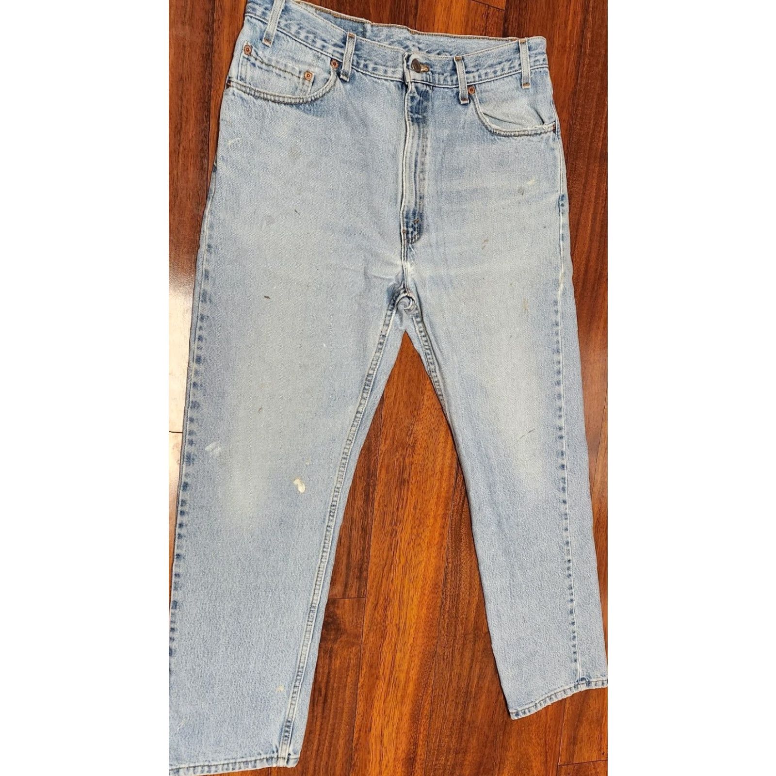 Levi's VINTAGE Levi's 505 Jeans Men 36x30 Blue Denim Regular Straight USA MADE 90s Theme Boys? Girls? Size US 36 / EU 52 - 3 Thumbnail