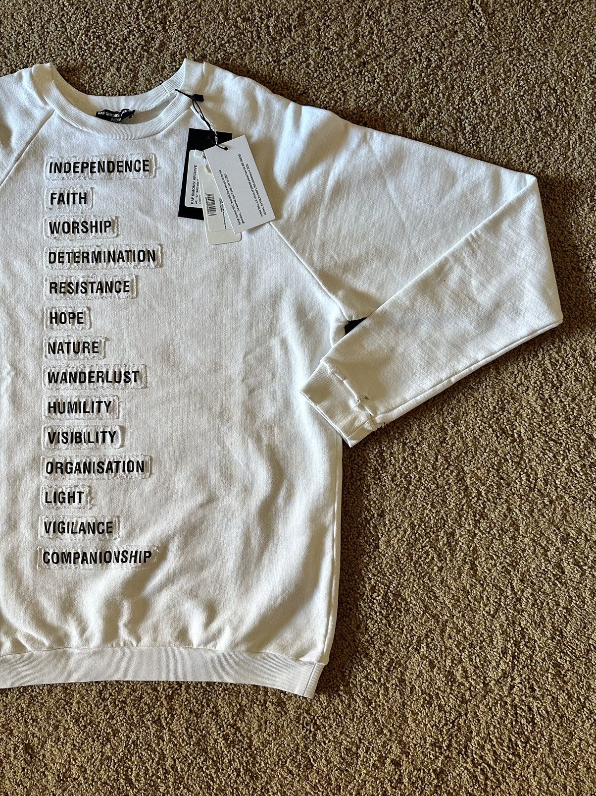 Raf Simons Size S - Raf Simons Redux Independence S/S 2002 Sweatshirt Size US S / EU 44-46 / 1 - 3 Thumbnail