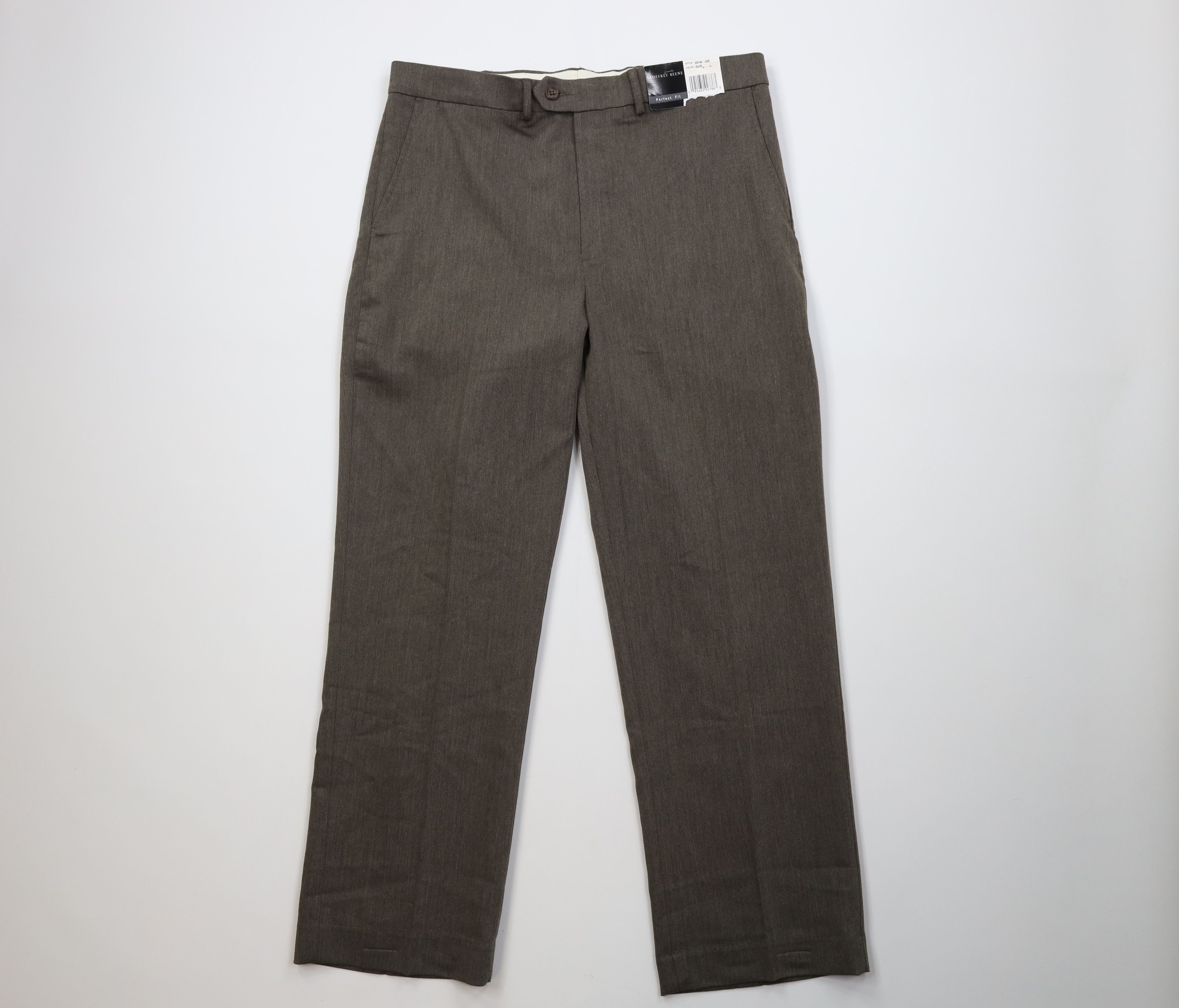 Vintage Deadstock Vintage 90s Streetwear Chino Pants Olive Green Size US 36 / EU 52 - 1 Thumbnail