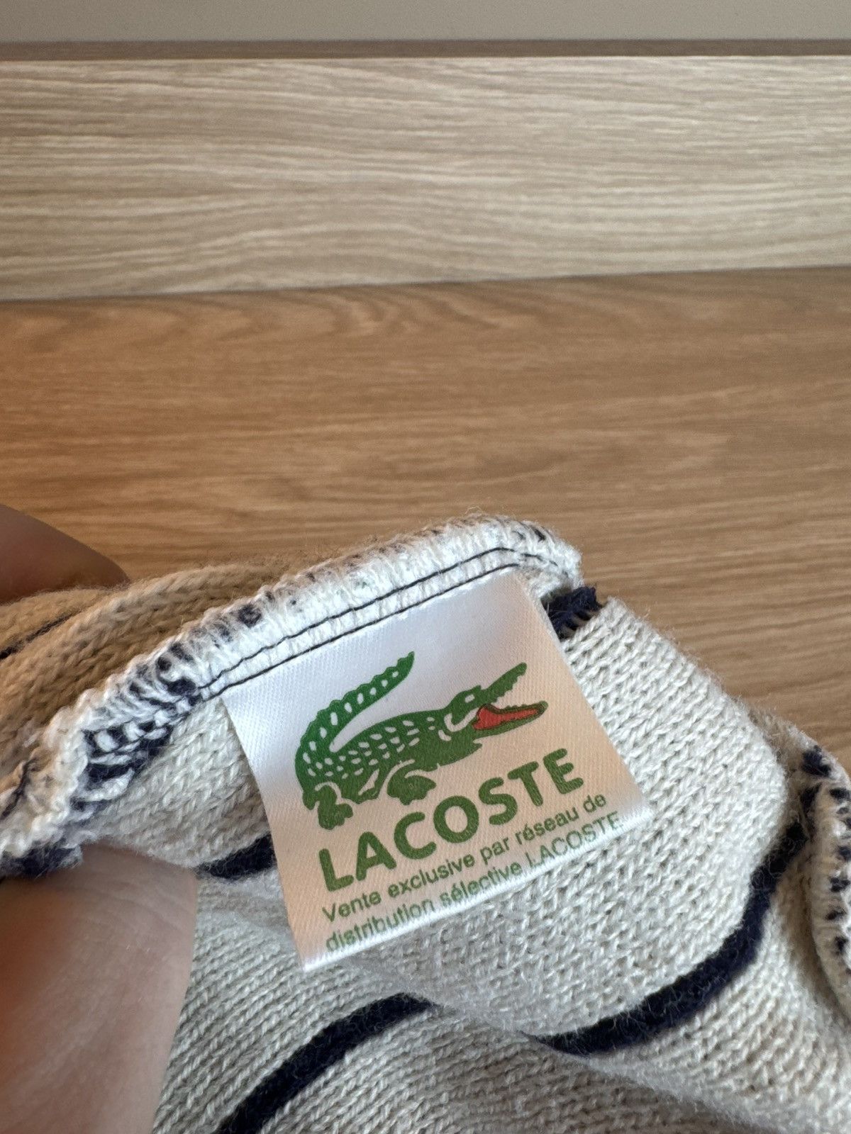 Lacoste LACOSTE Vintage Beanie Hat Cap 90’s One Size Made In France Size ONE SIZE - 4 Thumbnail