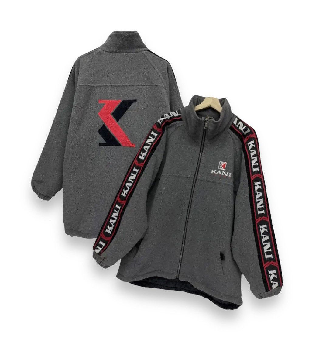 Karl Kani RARE🔥90’s KARL KANI Big Logo Acrylic Quilted Lined Jacket Size US L / EU 52-54 / 3 - 1 Thumbnail