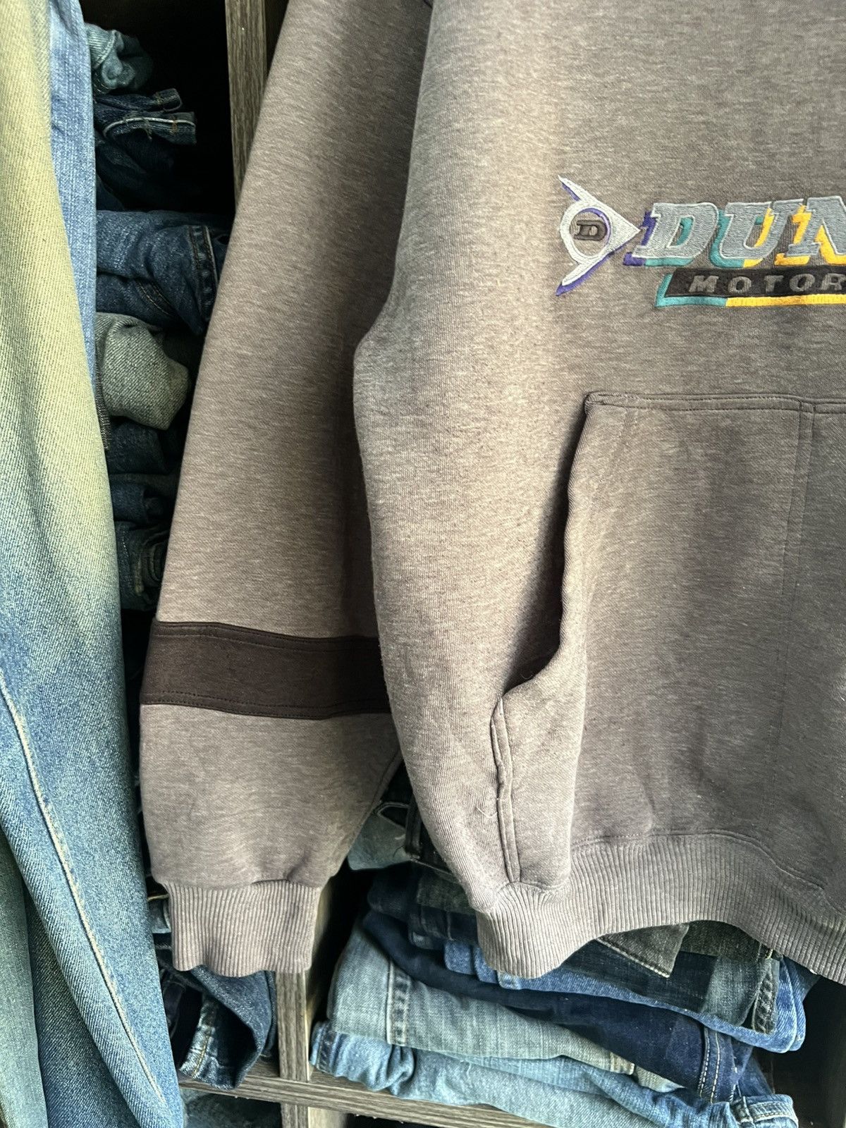 Dunlop 🔥Vintage Dunlop Motorsport Pullover Hoodie Size US M / EU 48-50 / 2 - 6 Thumbnail