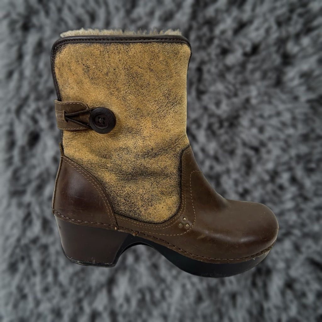 Dansko DANSKO Stormy Brown Leather Sheepskin Winter Boot Women’s Size 6 EU 39 Size US 6 / IT 36 - 1 Thumbnail