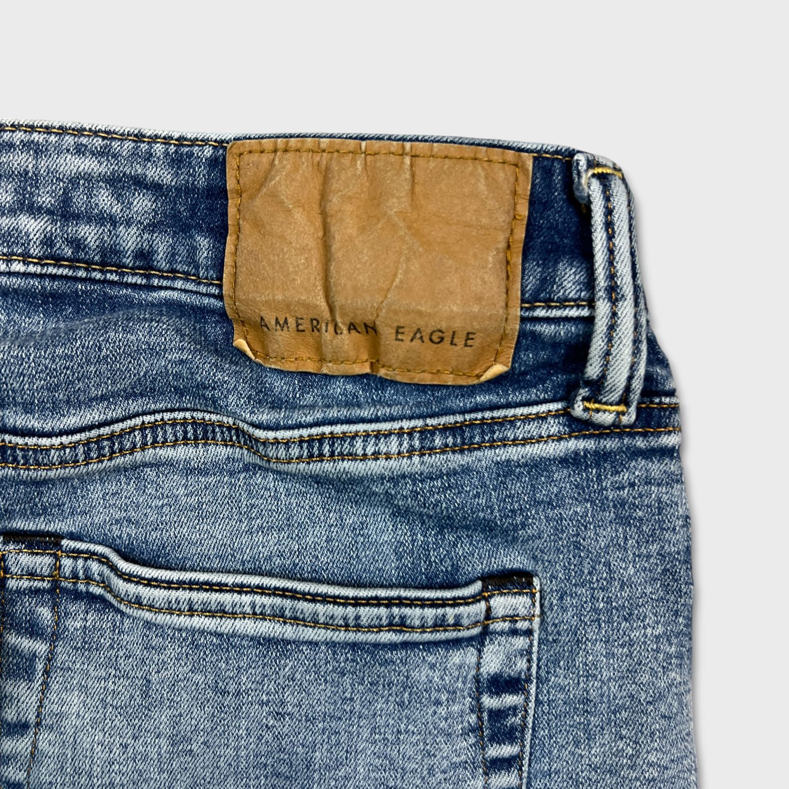 American Eagle Outfitters × Vintage American Eagle Jeans 30x30 Air Flex Slim Faded Denim Pants Size US 30 / EU 46 - 7 Thumbnail