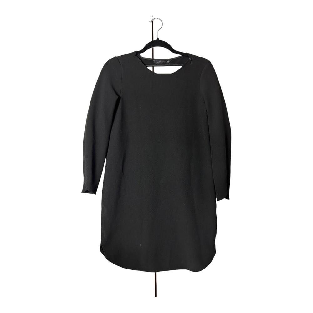 Zara Zara l Black Open Back Shift Dress Small Size S / US 4 / IT 40 - 3 Thumbnail