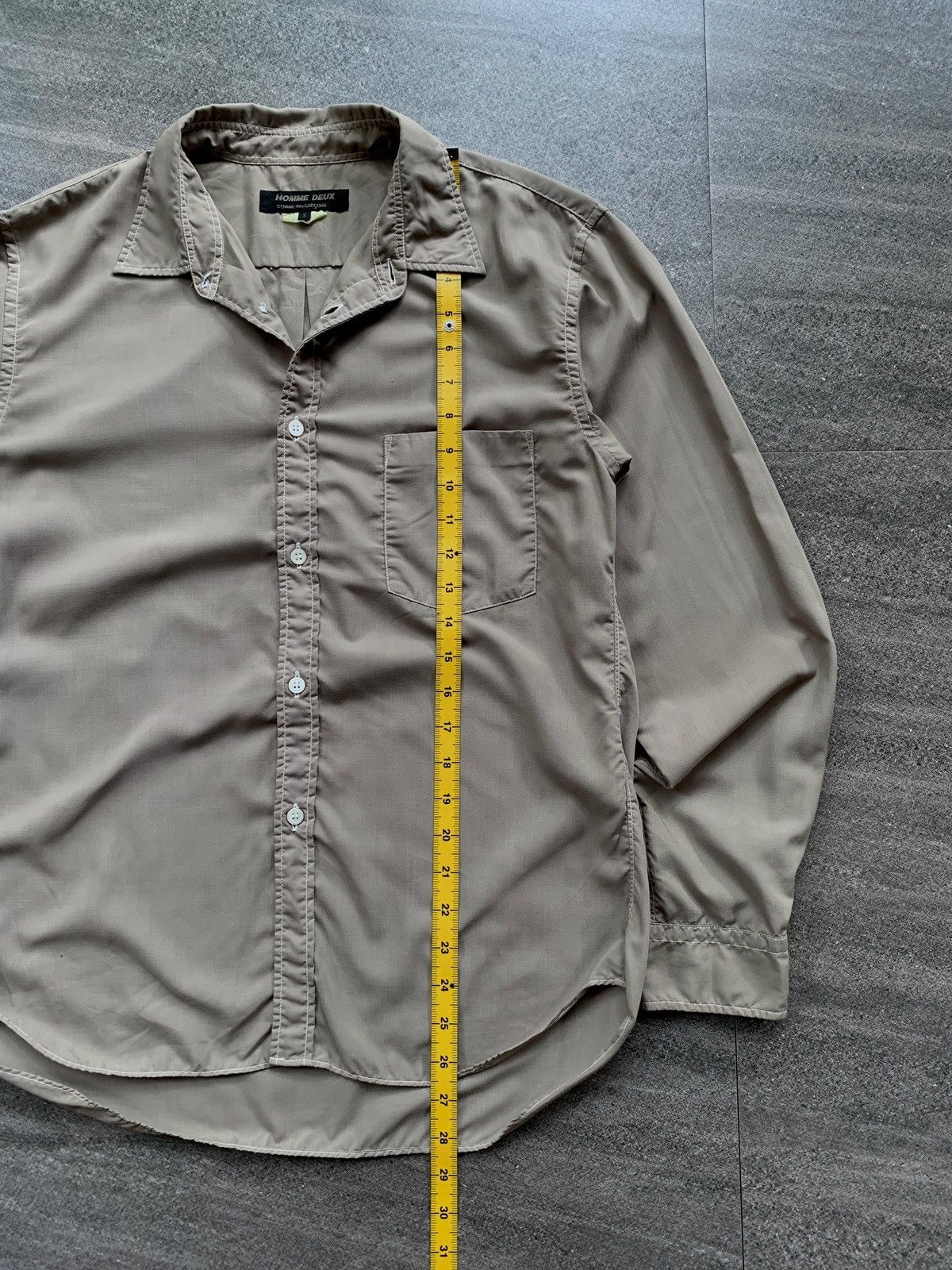 Comme des Garcons Homme Deux Nylon Contrast Stitching Shirts Size US M / EU 48-50 / 2 - 8 Thumbnail