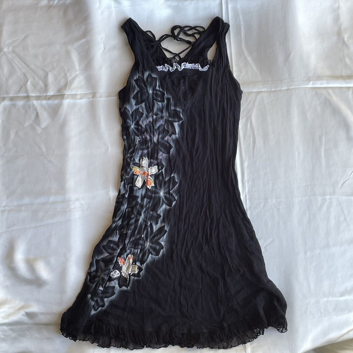 Japanese Brand GOUK FLUTTER DRESS Size ONE SIZE - 4 Thumbnail