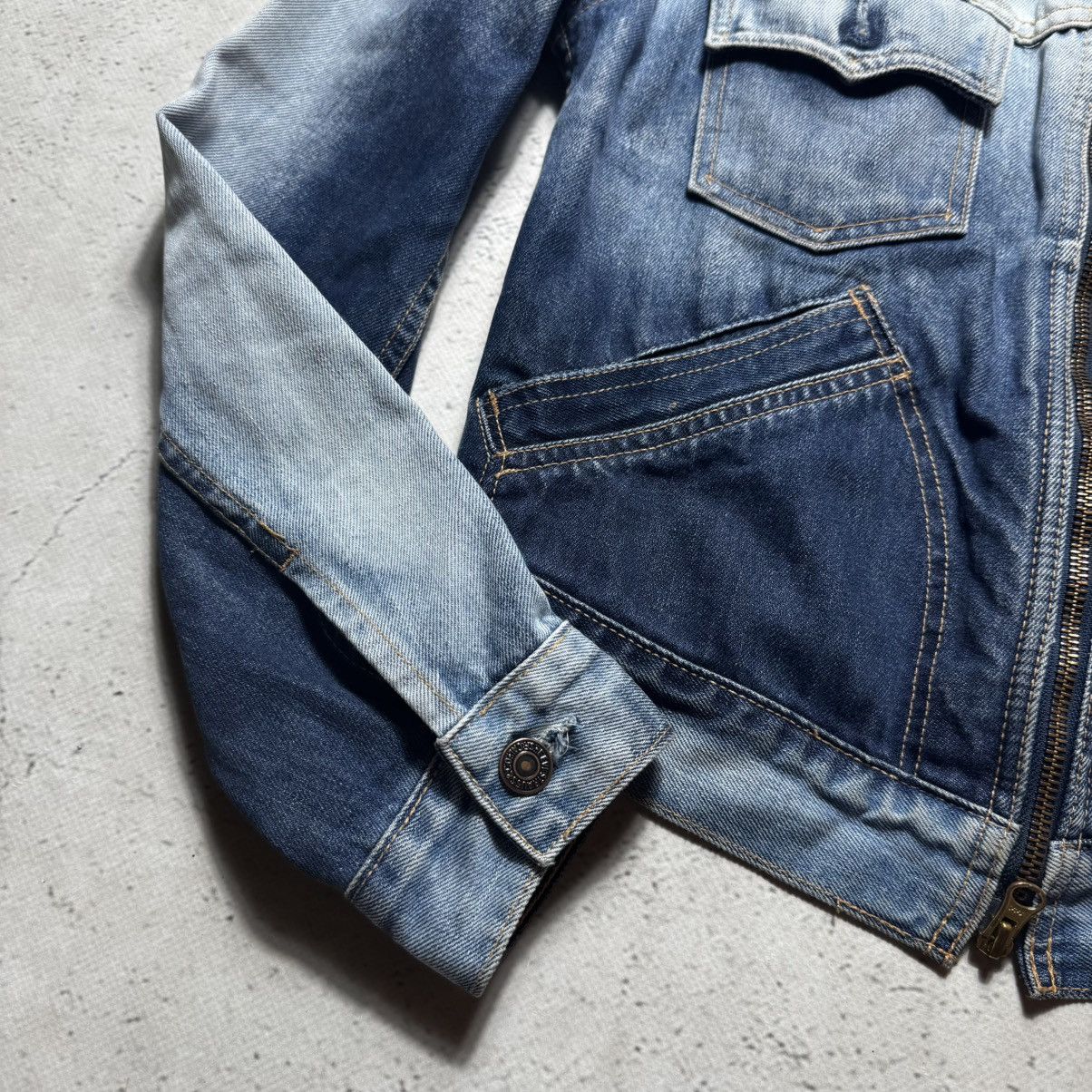 Levi's avant garde y2k gradient levis denim jacket rick owens style Size L / US 10 / IT 46 - 5 Thumbnail