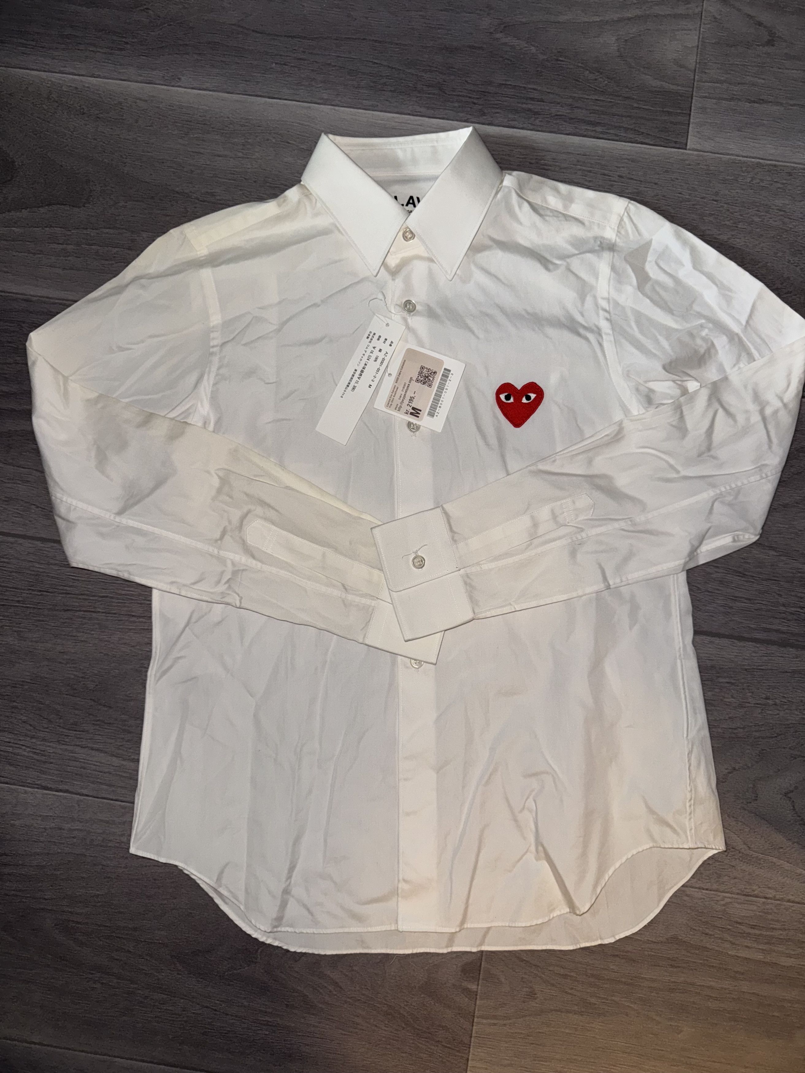 Comme des Garcons CDG - PLAY SHIRT RED/HEART Size M / US 6-8 / IT 42-44 - 1 Thumbnail
