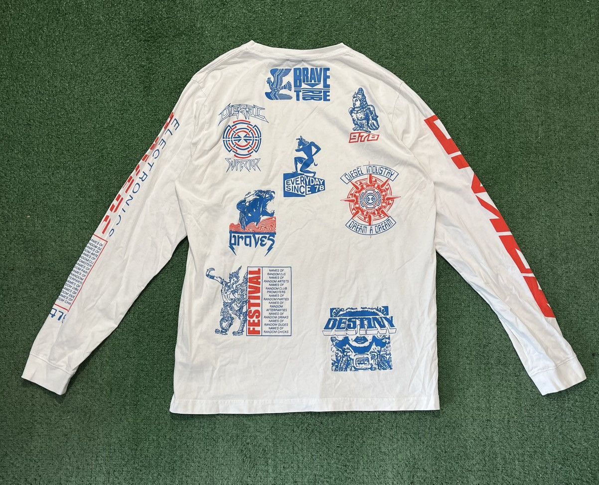 Diesel × Vintage Diesel Tokyo Longsleeve White Size US L / EU 52-54 / 3 - 1 Thumbnail