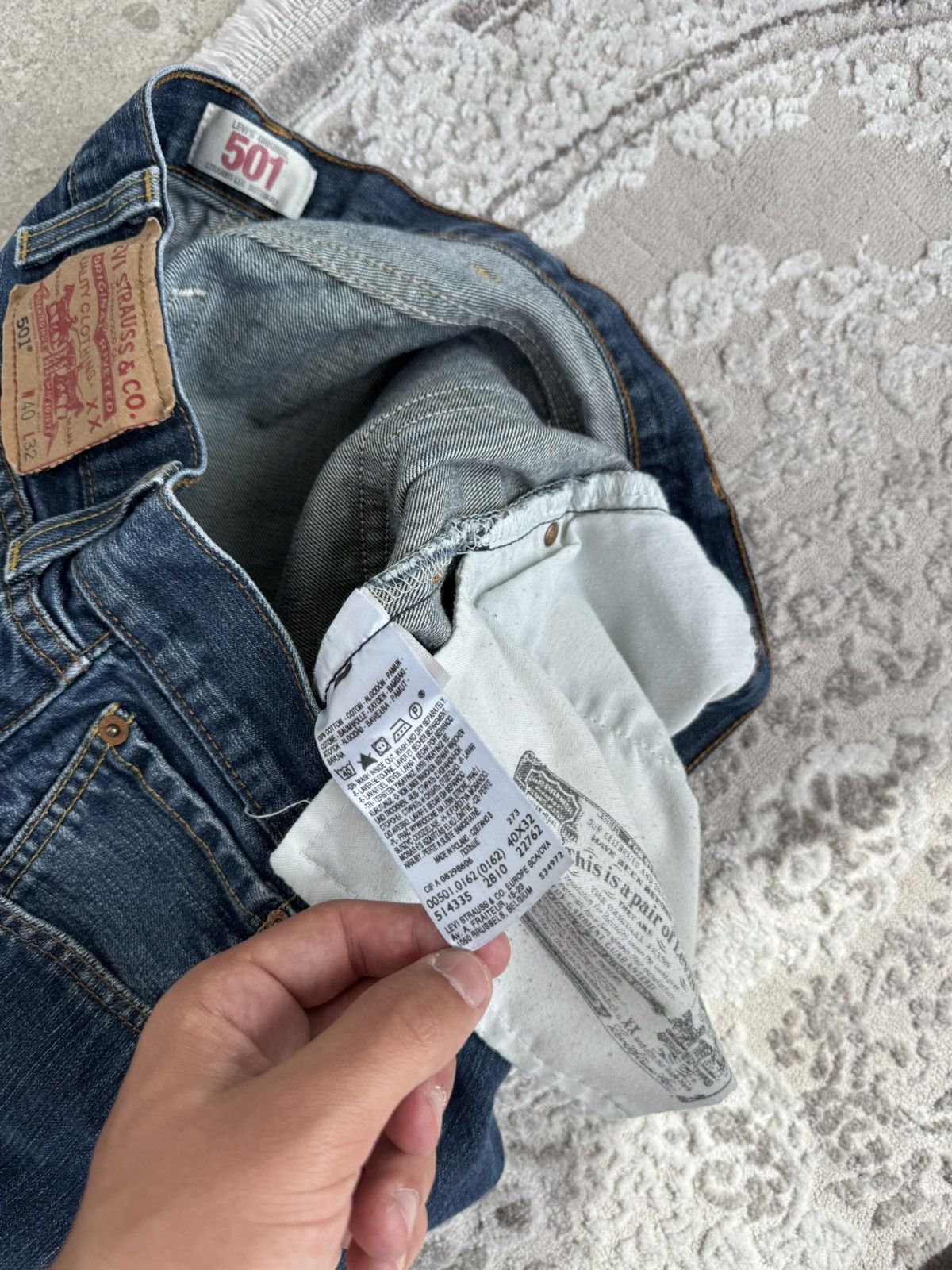 Levi's Levi's 501 Original Straight Fit Jeans – Classic Indigo Wash Size US 40 / EU 56 - 7 Thumbnail