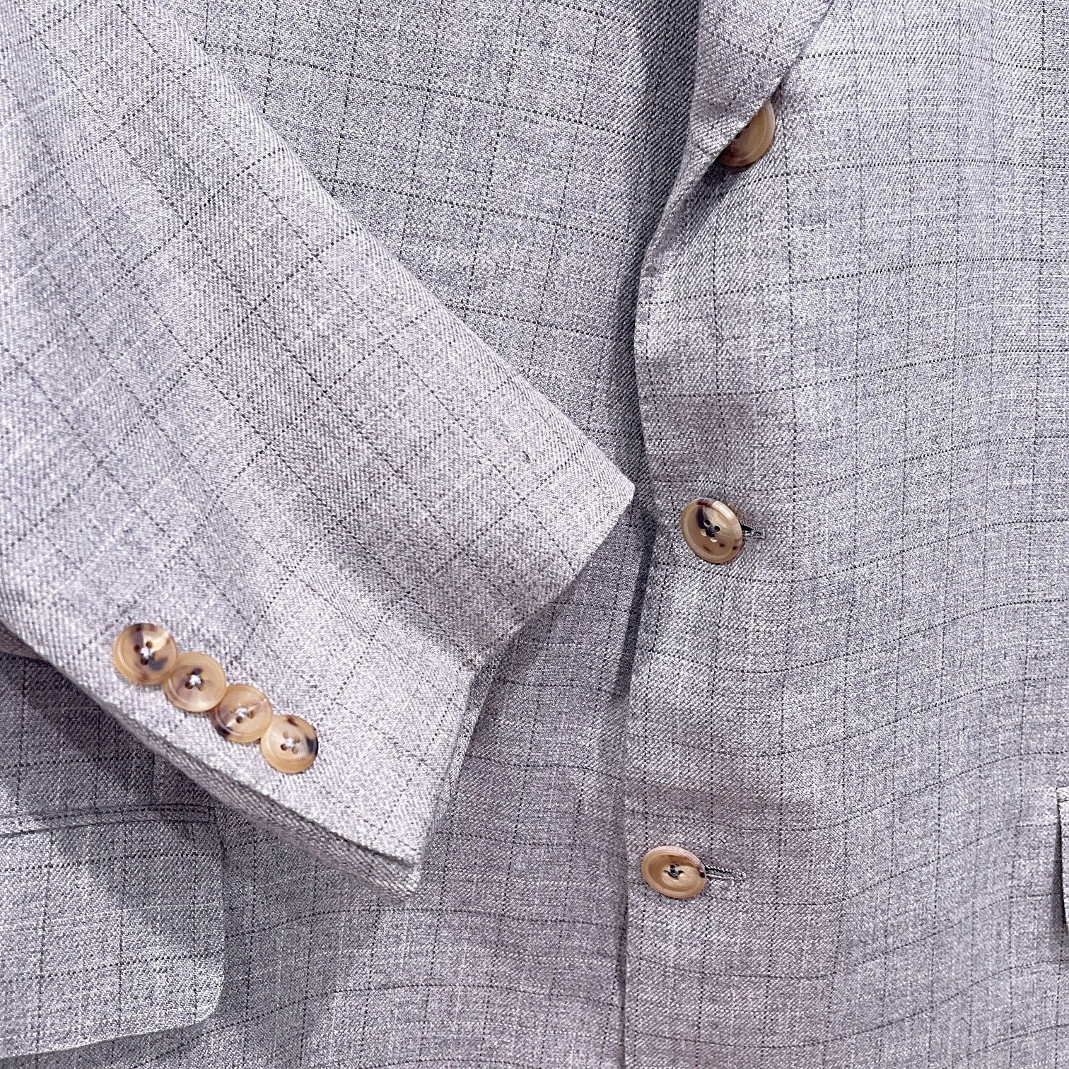 Hickey Freeman Hickey Freeman Customized Silk Cashmere Flannel Coat 46L Size 46L - 3 Thumbnail