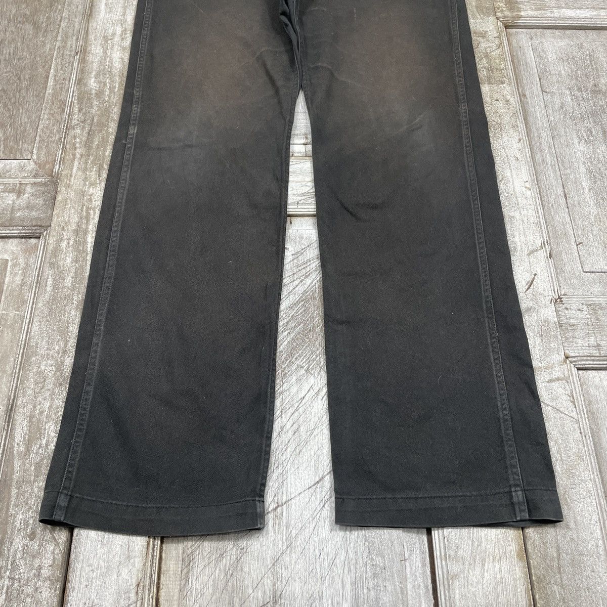 14th Addiction × Japanese Brand × Vintage Vintage CDS Black Sense Embroidery Faded Baggy Pant Size US 34 / EU 50 - 5 Thumbnail