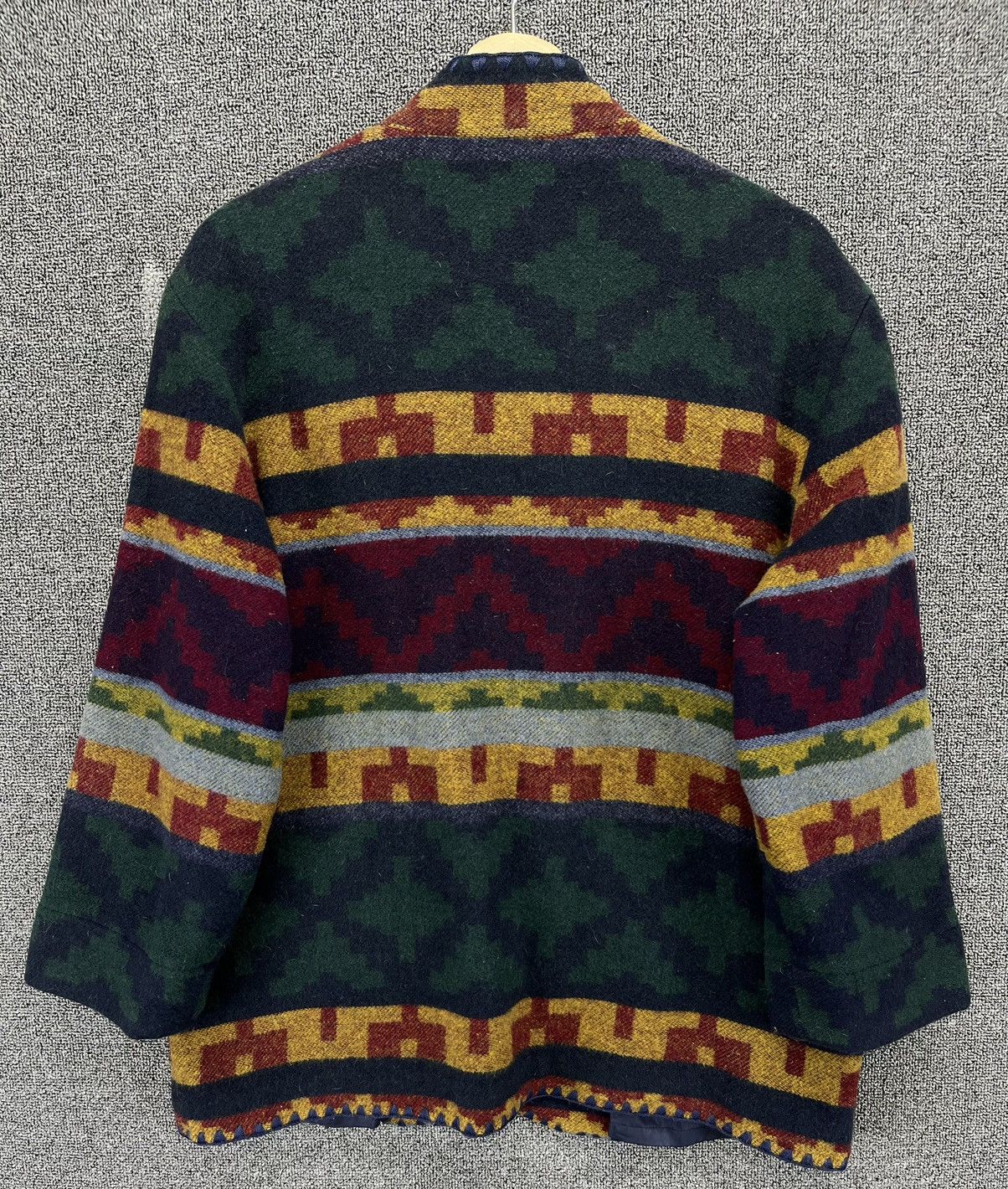 Japanese Brand Vintage Gio Sport Native Navajo Wool Jacket Size L / US 10 / IT 46 - 10 Thumbnail