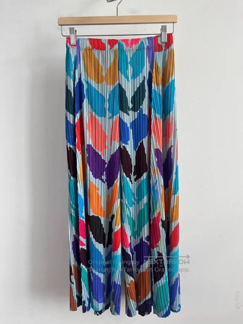 Issey Miyake Issey Miyake size:3 Color Block Pants Size 22" - 1 Thumbnail