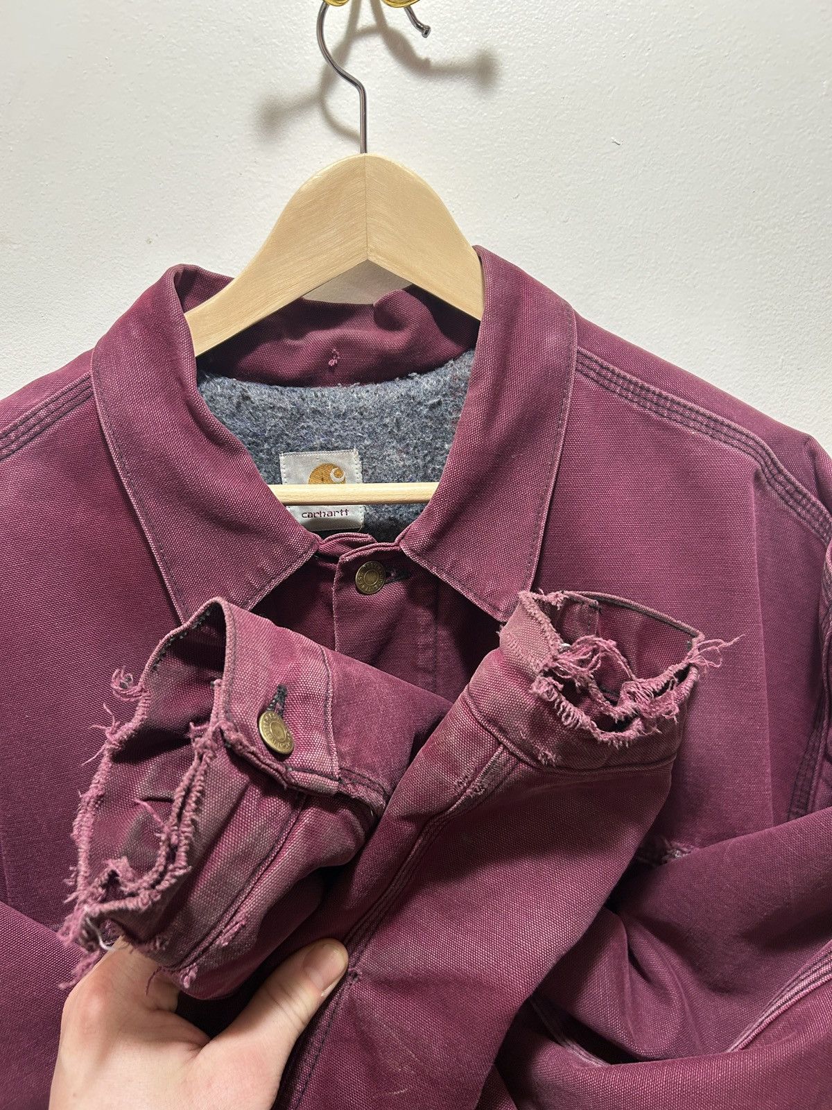 Carhartt Carhartt Denim Trucker Jacket Ruby JB181 Size US XL / EU 56 / 4 - 3 Thumbnail