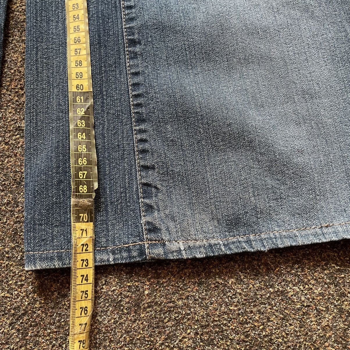 Vintage Vintage Y2K Distressed Flared Jeans Sun Faded Grunge Boxy 34 Size 34" / US 12 / IT 48 - 7 Thumbnail